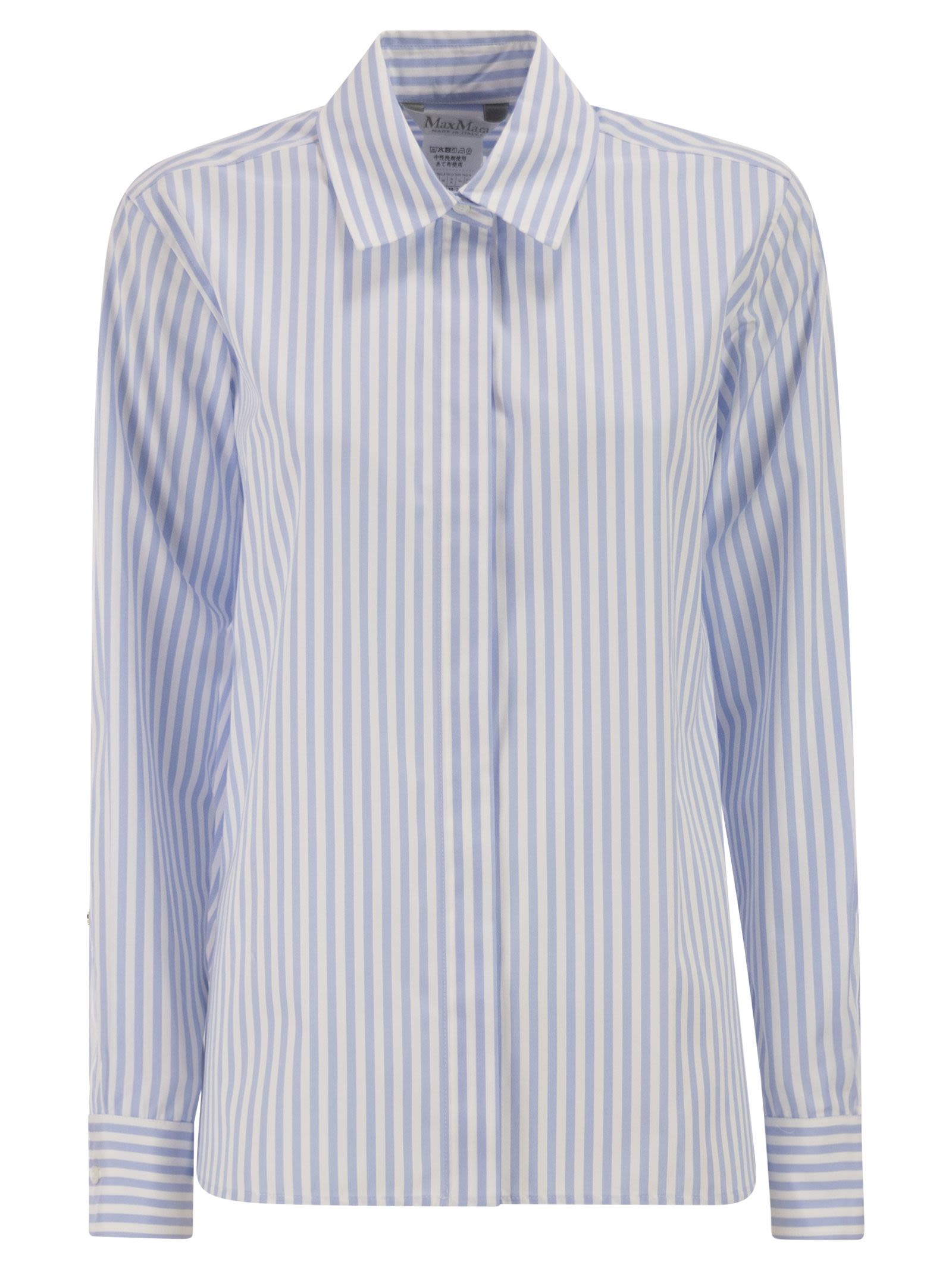 Max Mara Women Mxmaccenni - Striped Poplin Shirt MAX MARA