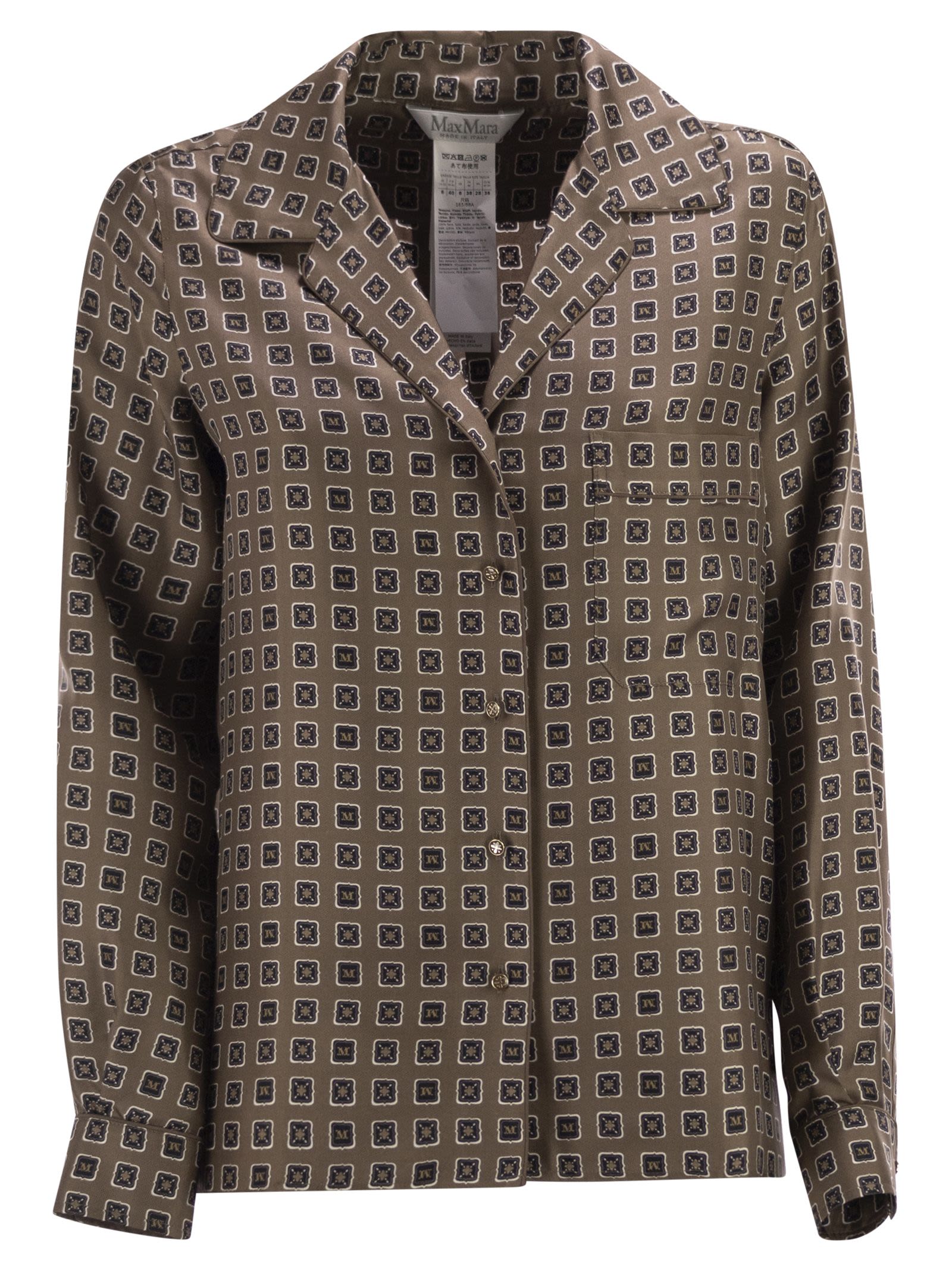 Maxmara Women Mxmdisco - Semi-Fitted Printed Silk Shirt MAX MARA