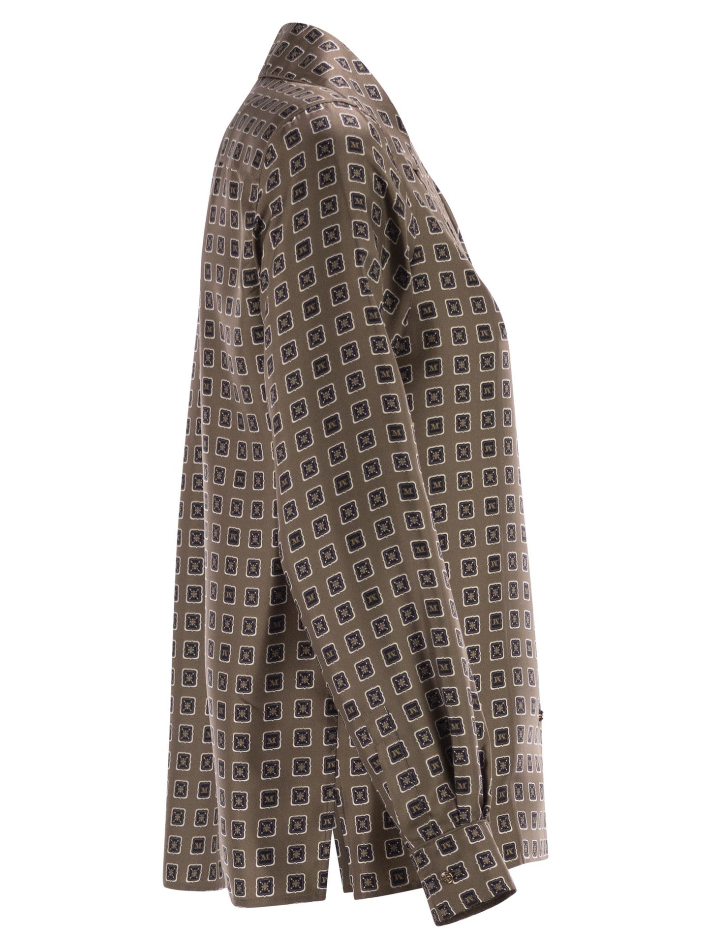 Maxmara Women Mxmdisco - Semi-Fitted Printed Silk Shirt MAX MARA