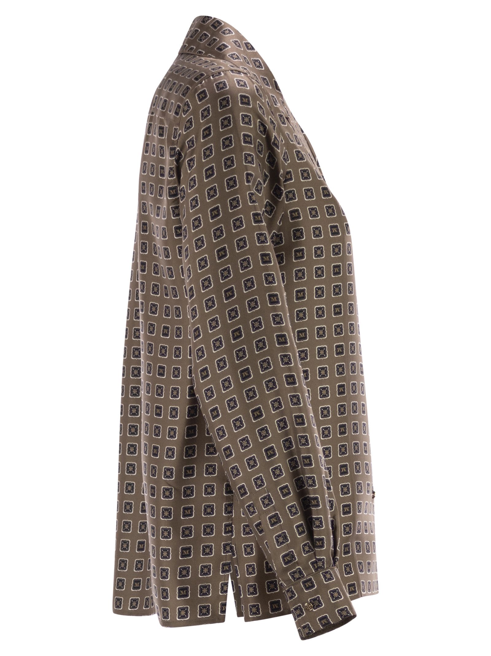 Maxmara Women Mxmdisco - Semi-Fitted Printed Silk Shirt MAX MARA
