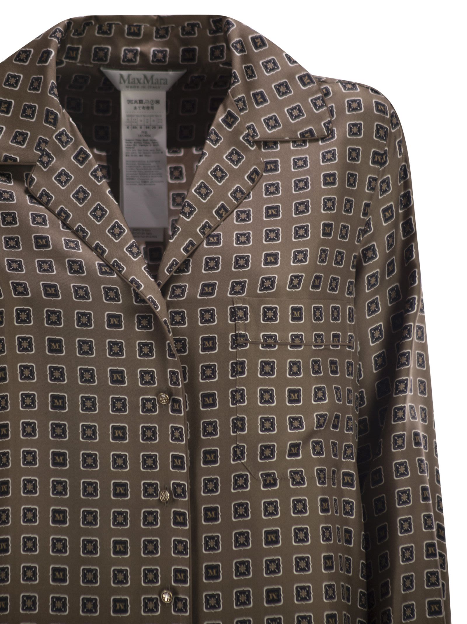 Maxmara Women Mxmdisco - Semi-Fitted Printed Silk Shirt MAX MARA