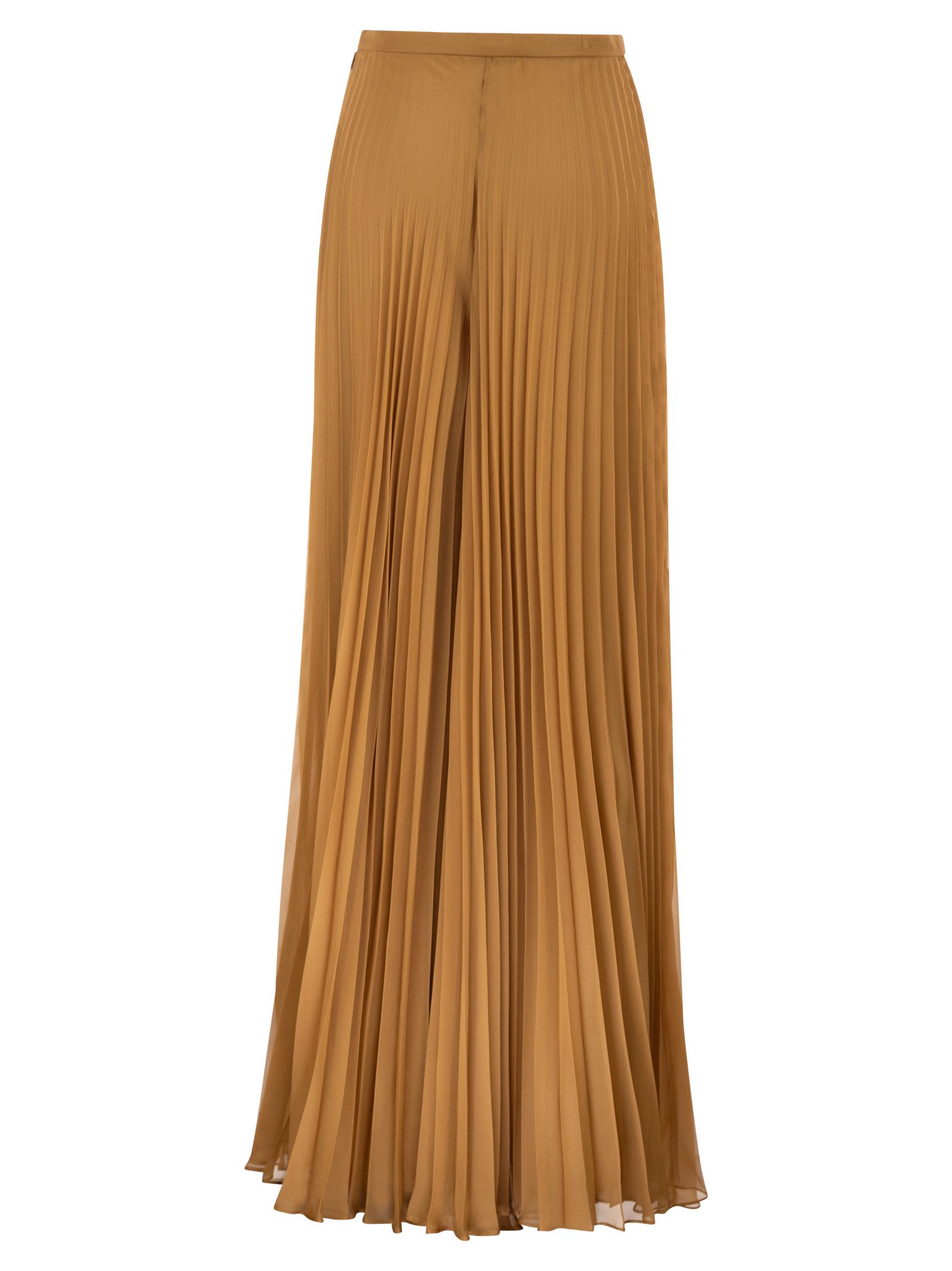 Max Mara Women Mxegrembo - Pleated Wide-Leg Georgette Trousers MAX MARA