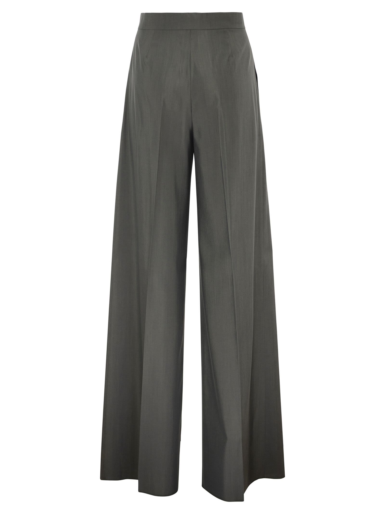 Max Mara Women Mxmgiallo - Wide-Leg Trousers In Wool And Silk MAX MARA