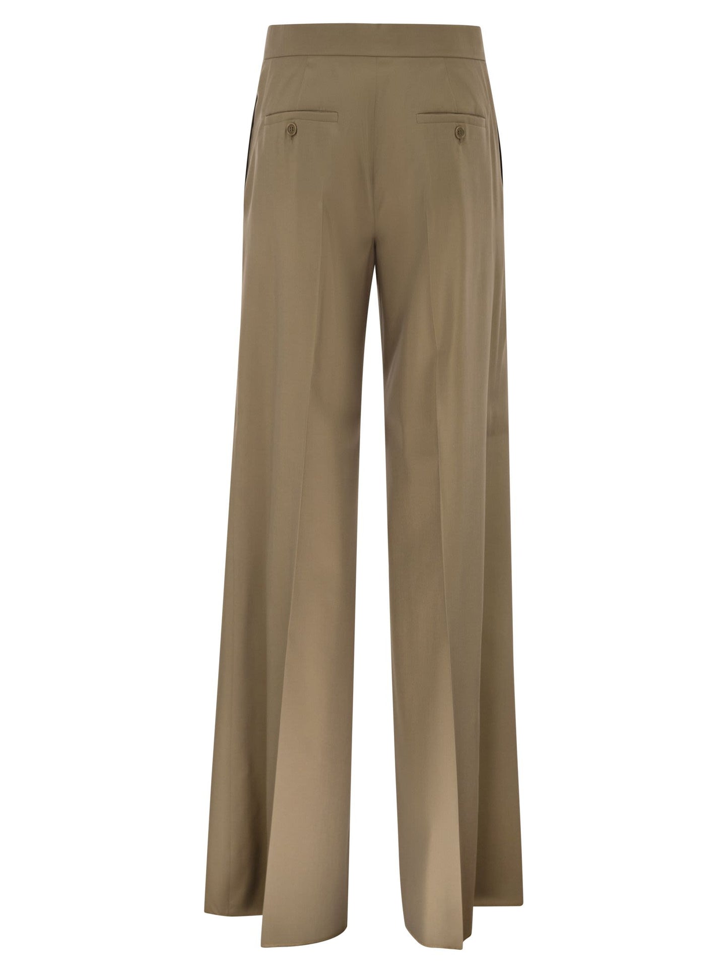 Max Mara Women Mxsbronte - Virgin Wool And Silk Wide-Leg Trousers MAX MARA