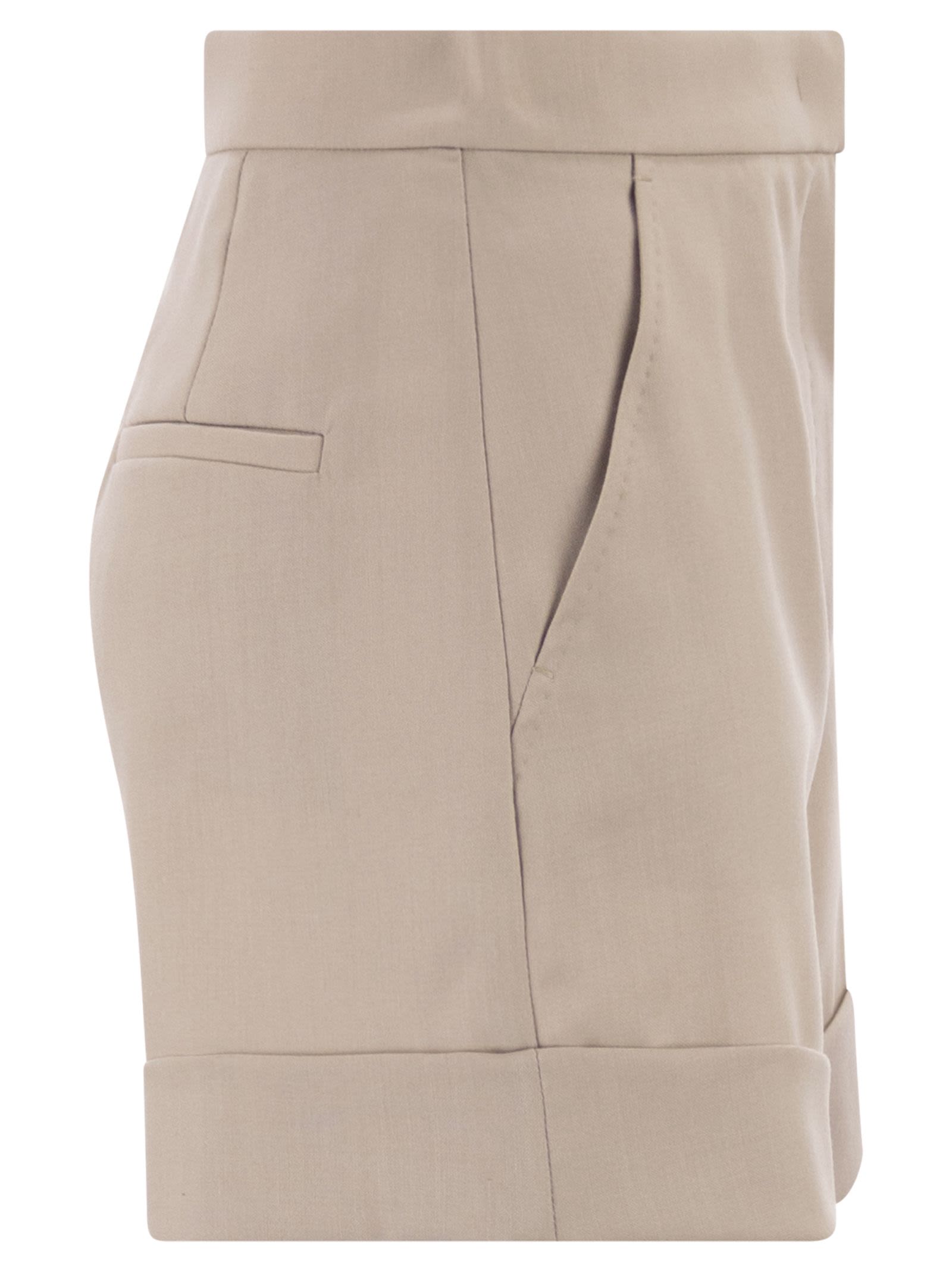 Maxmara Women Mxmcelebre - Shorts In Wool, Mohair And Silk Canvas MAX MARA