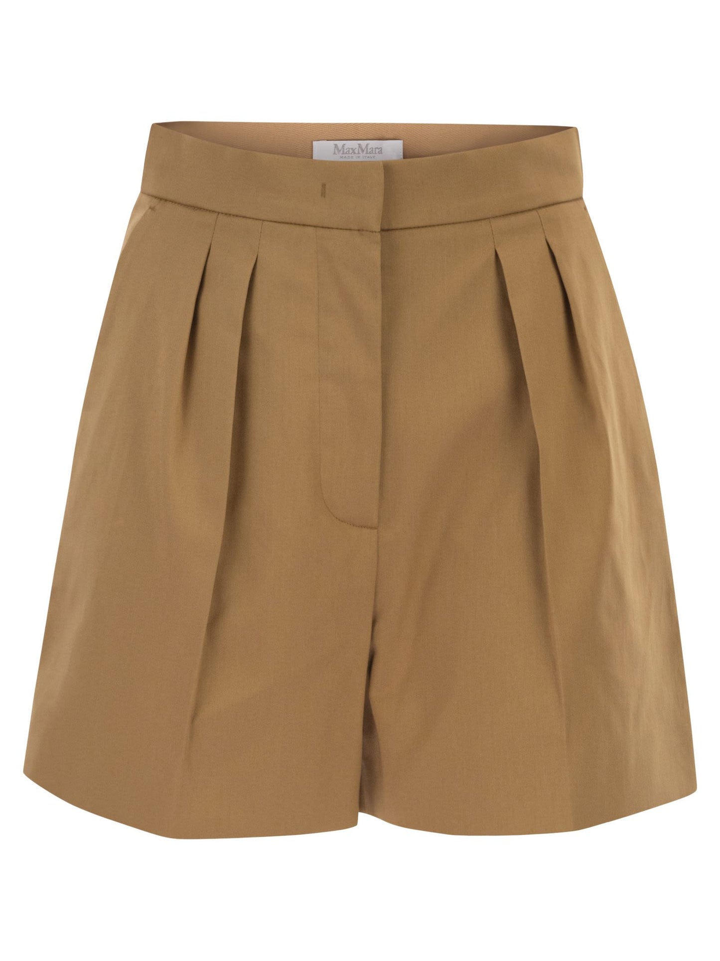 Max Mara Women Mxmtabacco - Stretch Cotton Satin Shorts MAX MARA