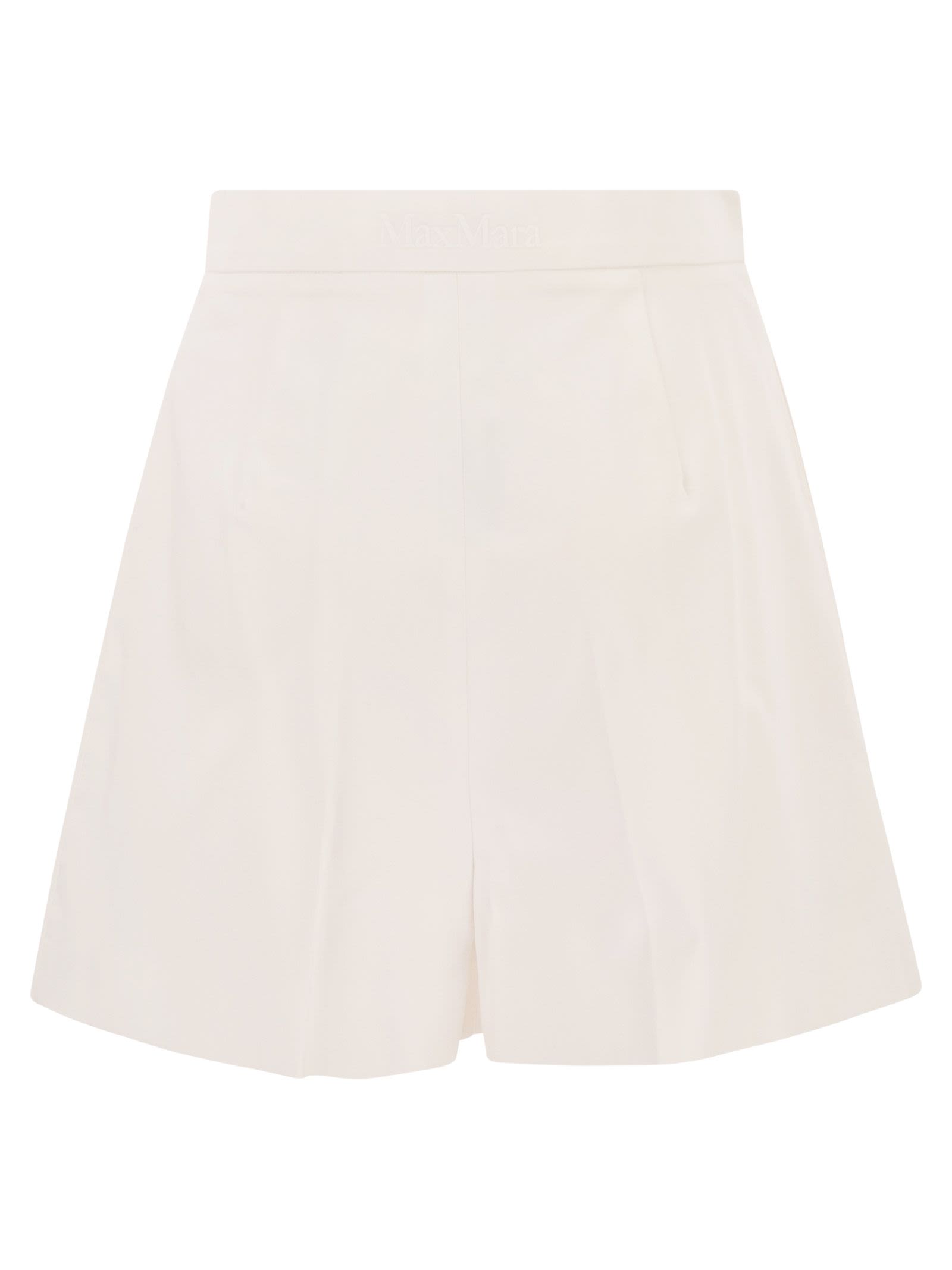 Max Mara Women Mxmtabacco - Stretch Cotton Satin Shorts MAX MARA