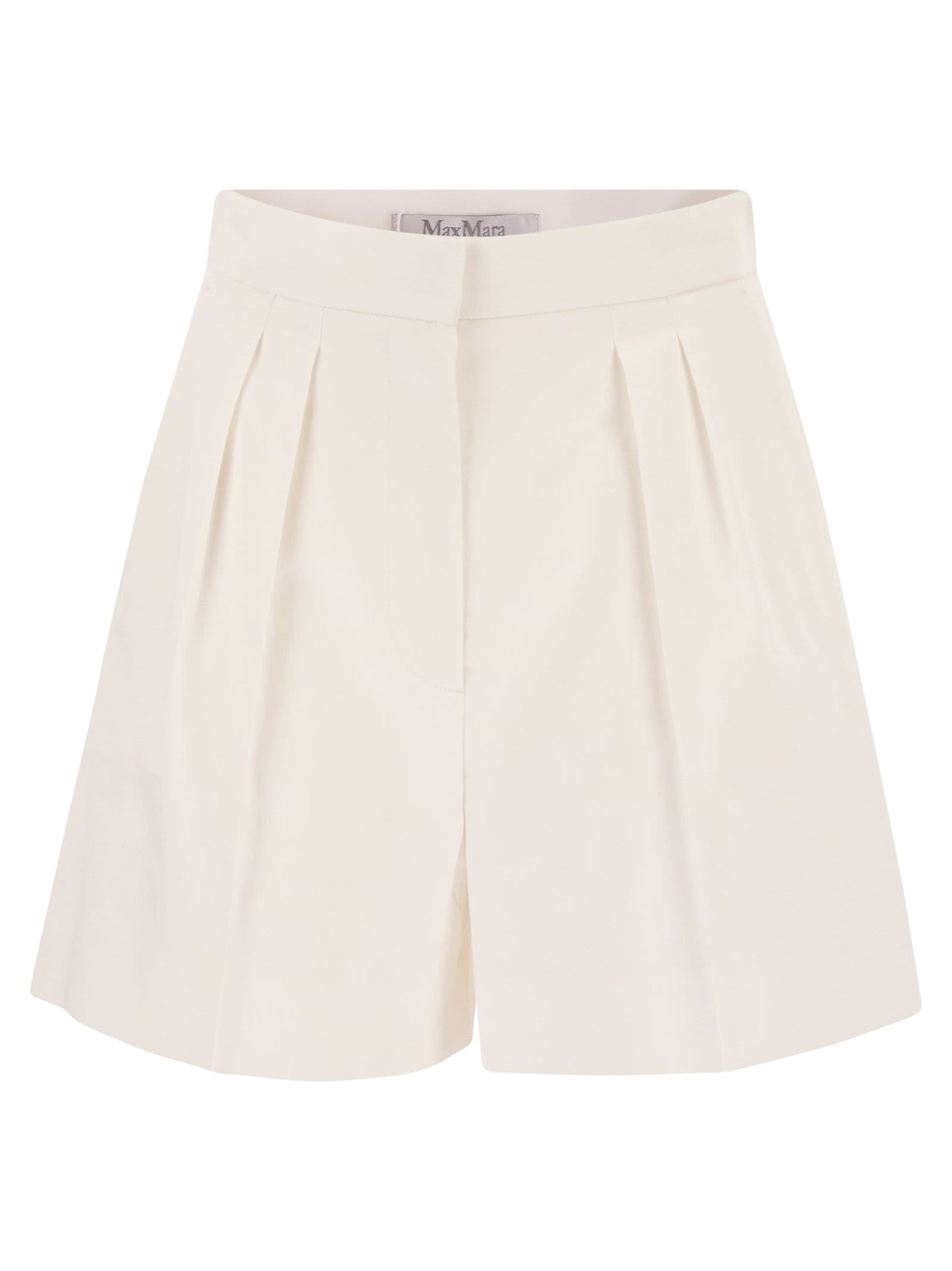 Max Mara Women Mxmtabacco - Stretch Cotton Satin Shorts MAX MARA