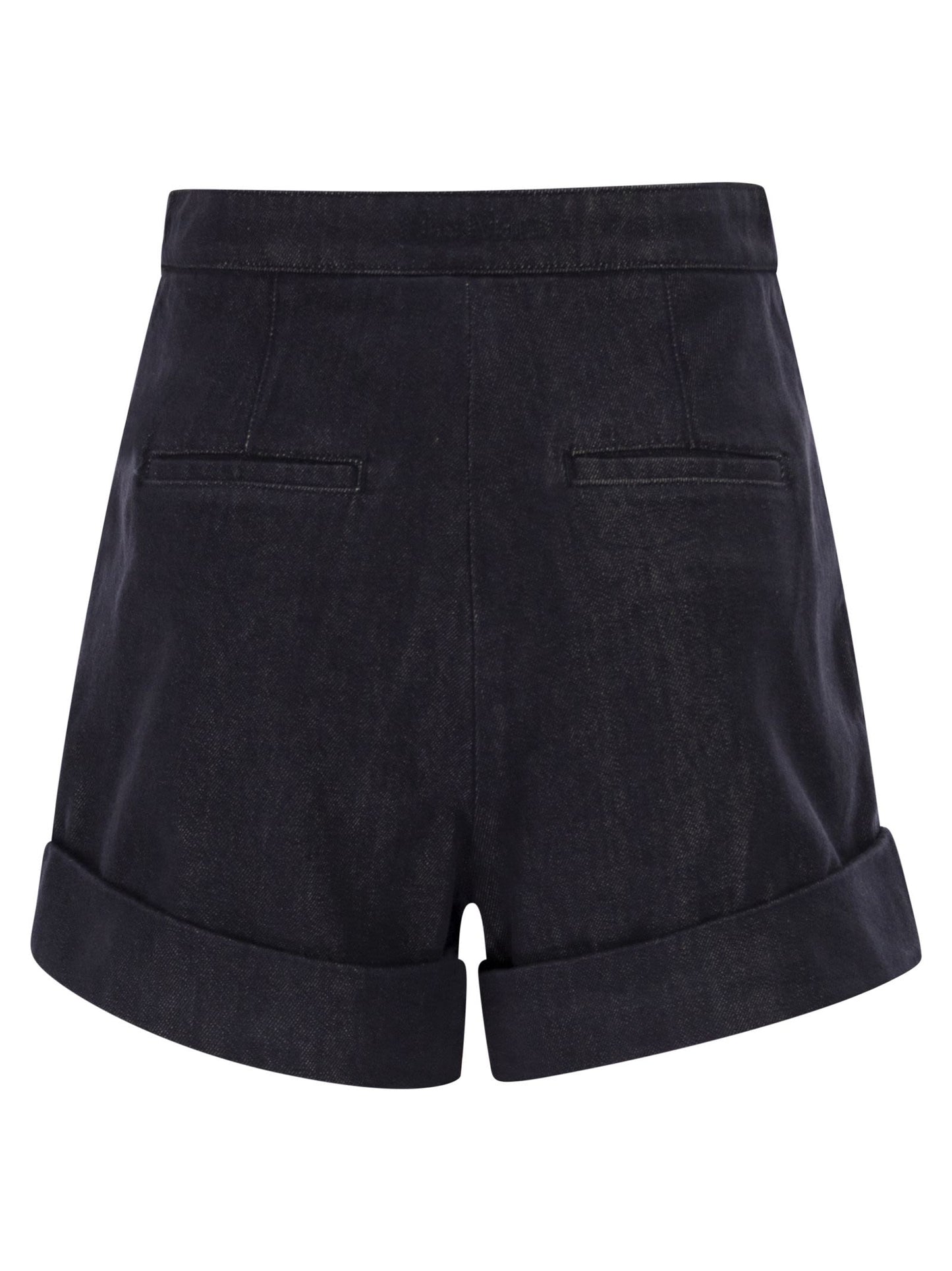 Maxmara Women Mxmcalca - Denim-Effect Cotton Shorts MAX MARA