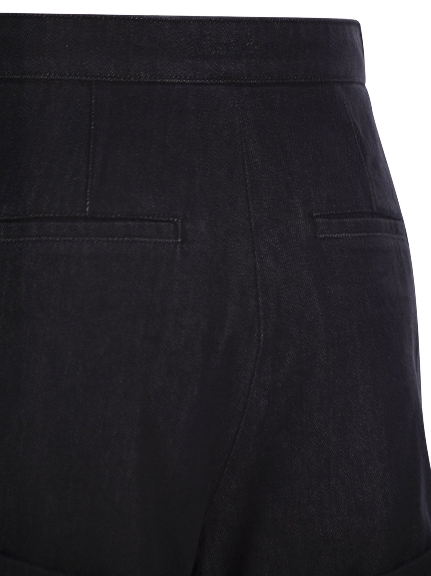 Maxmara Women Mxmcalca - Denim-Effect Cotton Shorts MAX MARA