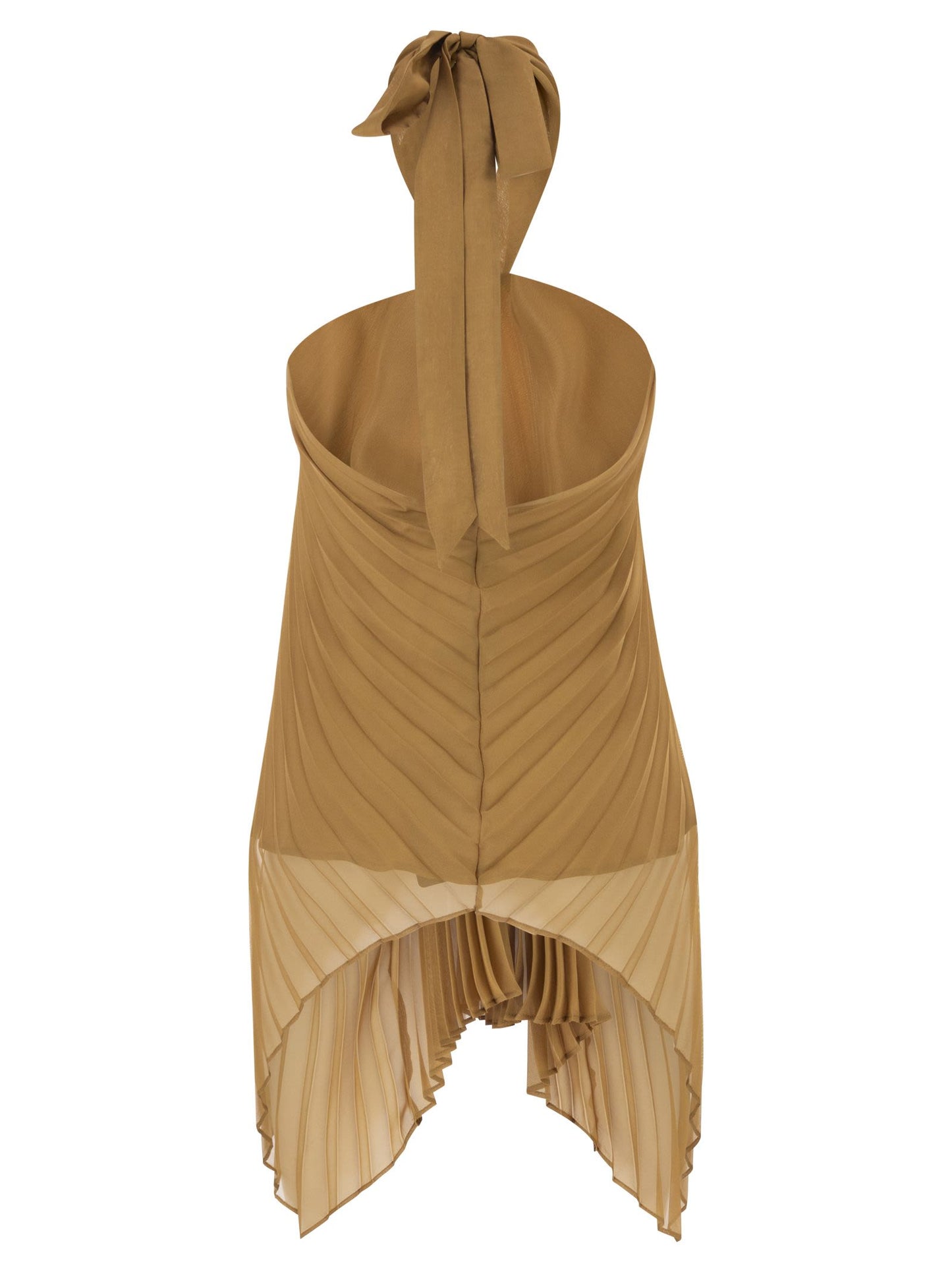 Max Mara Women Mxevalzer - Pleated Halter Top With Ring Detail MAX MARA