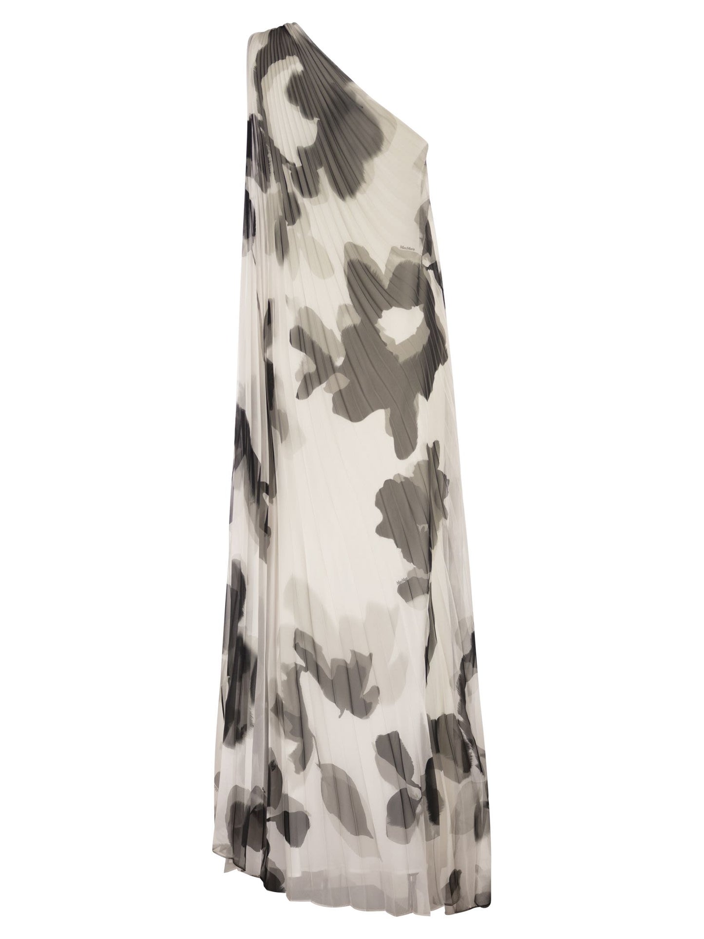 Max Mara Women Mxefuggito - One-Shoulder Pleated Printed Long Dress MAX MARA