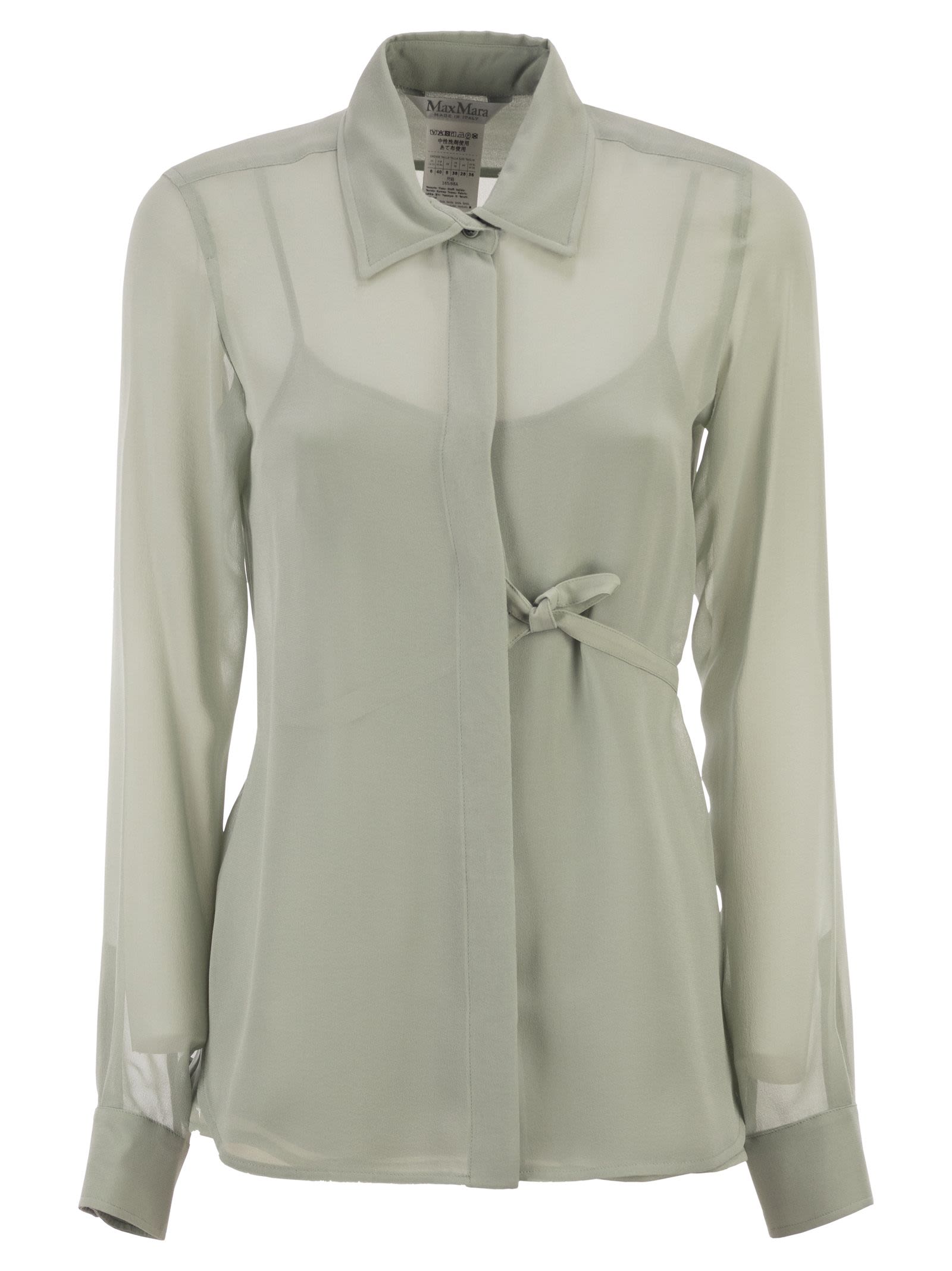 Max Mara Women Mxmgolfo - Silk Chiffon Shirt With Matching Top MAX MARA