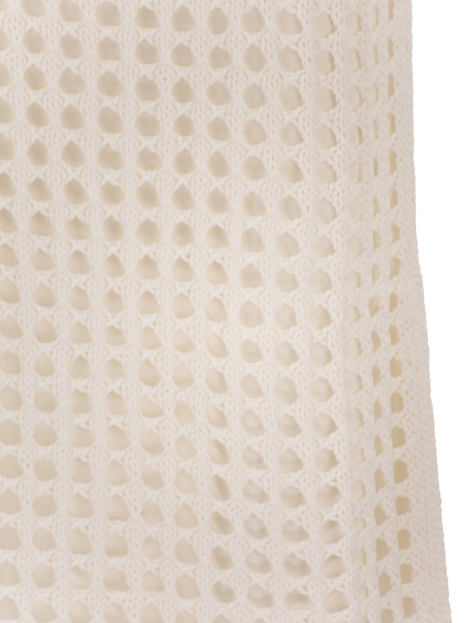 Max Mara Women Mxpgeode - Openwork Cotton Midi Skirt MAX MARA