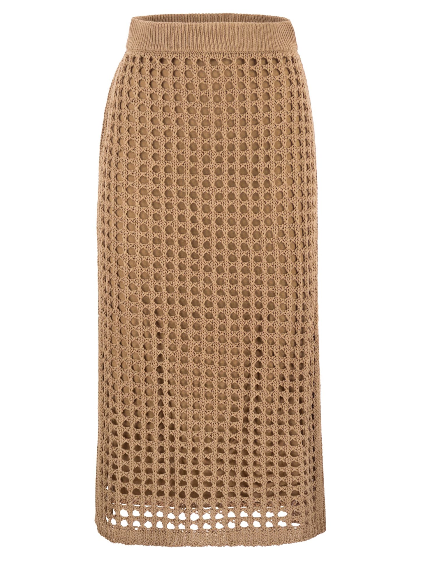 Max Mara Women Mxpgeode - Openwork Cotton Midi Skirt MAX MARA