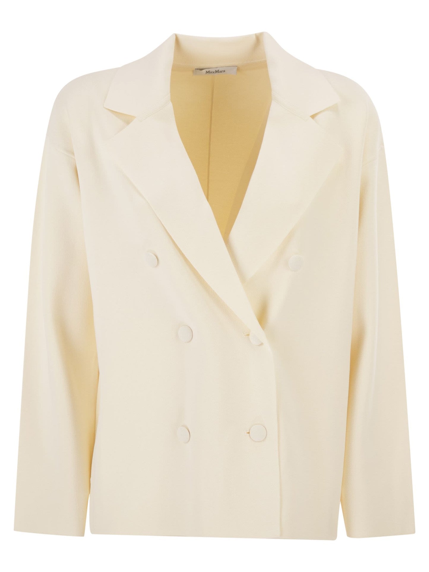 Maxmara Women Mxpcalte - Double-Breasted Viscose Crêpe Jacket MAX MARA