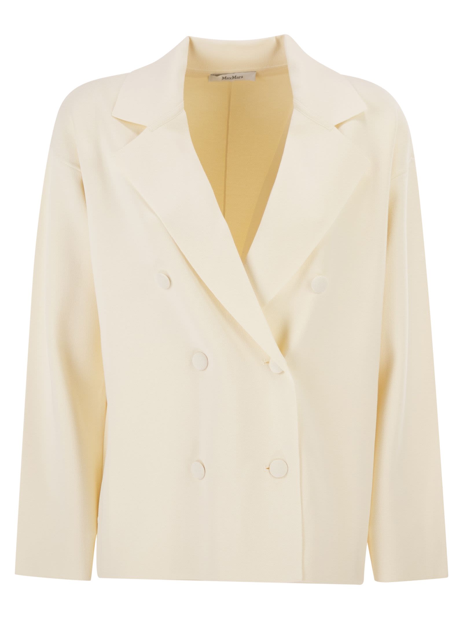 Maxmara Women Mxpcalte - Double-Breasted Viscose Crêpe Jacket MAX MARA