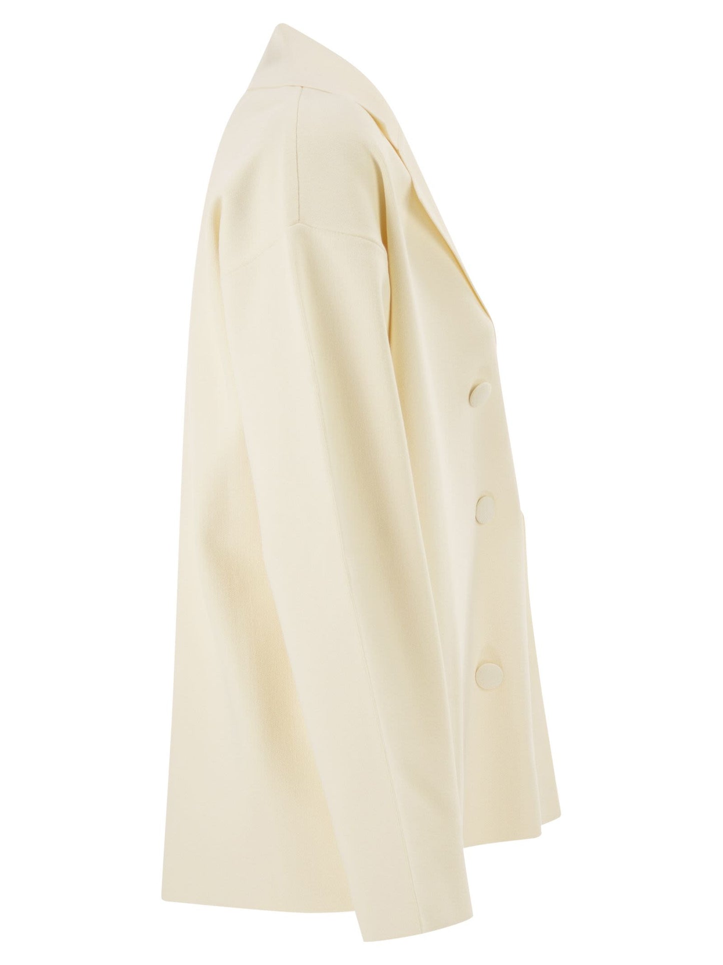 Maxmara Women Mxpcalte - Double-Breasted Viscose Crêpe Jacket MAX MARA