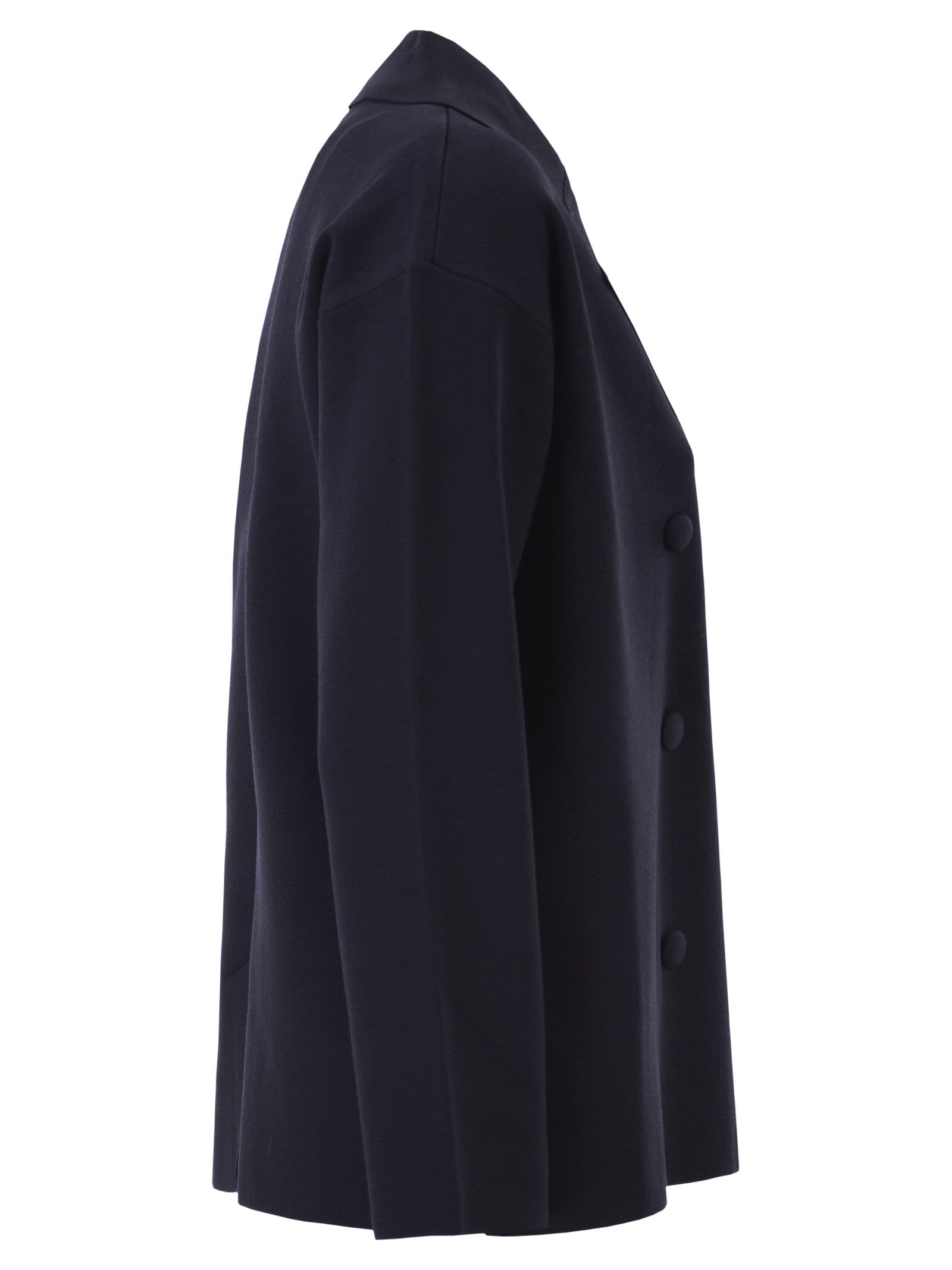 Max Mara Women Mxpcalte - Double-Breasted Viscose Crêpe Jacket MAX MARA