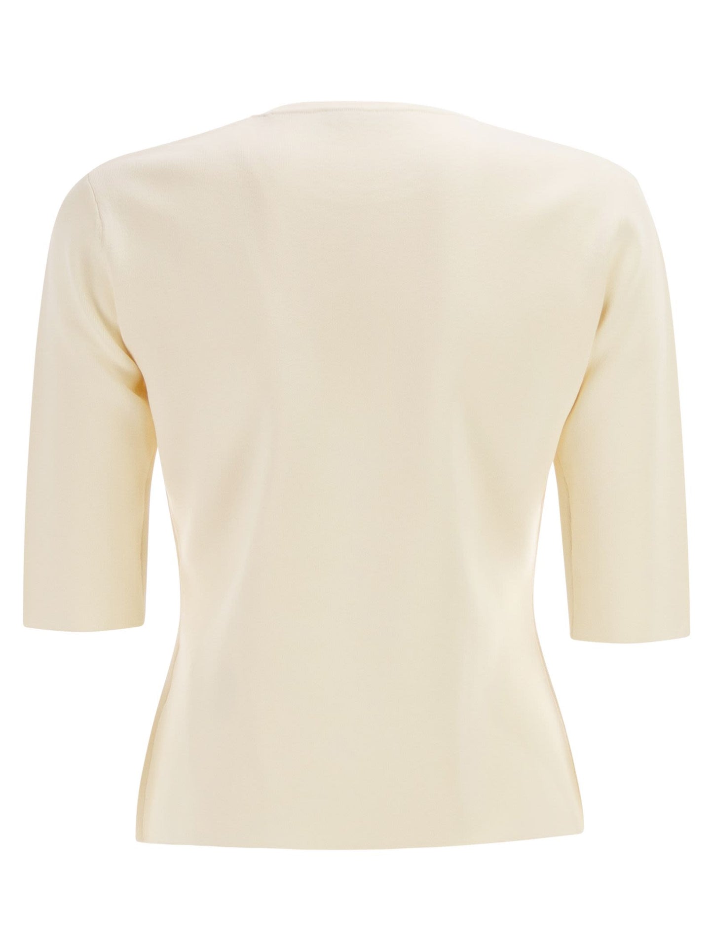 Maxmara Women Mxpaustero - Short-Sleeved Top With Embroidered Logo MAX MARA