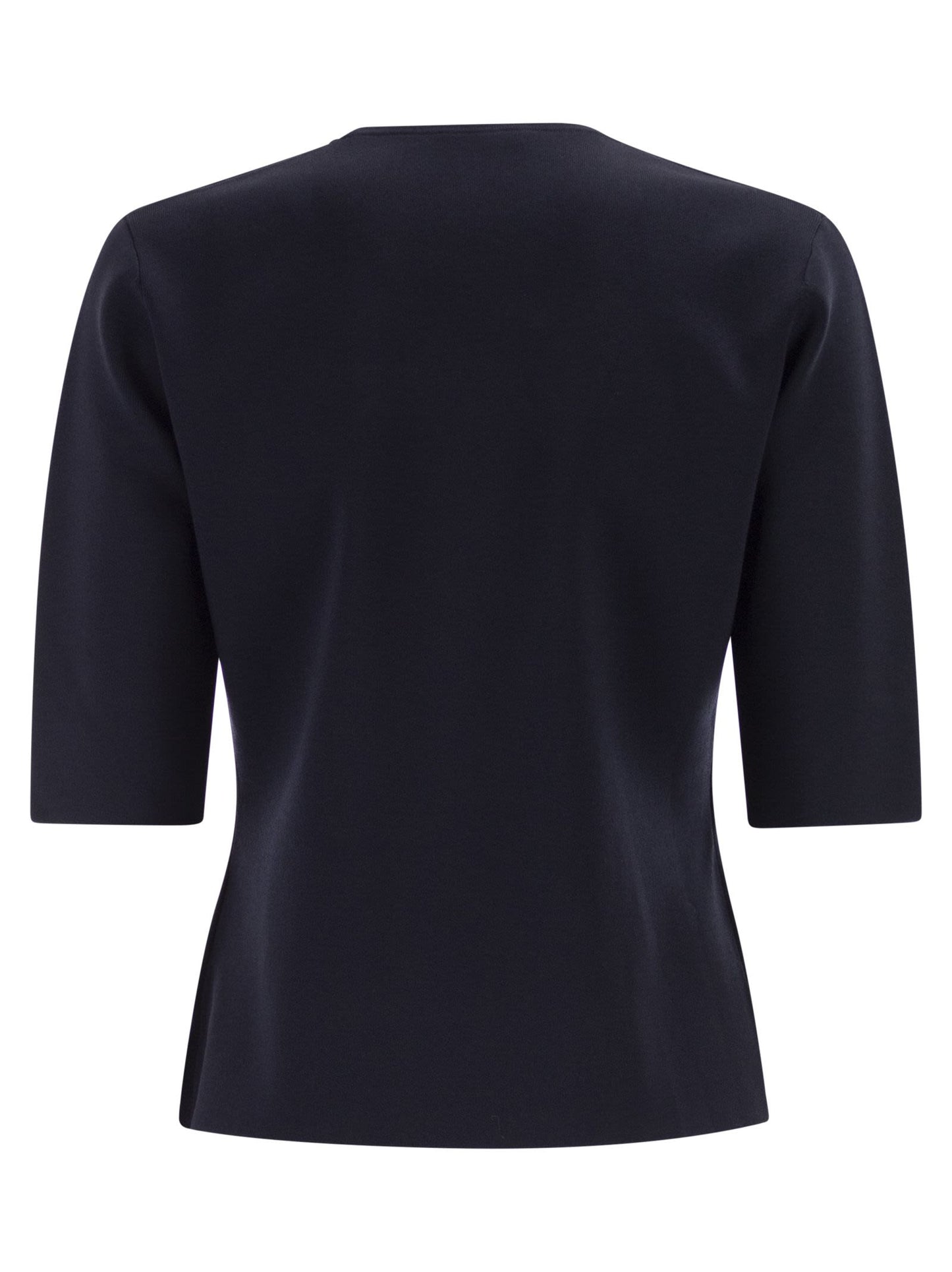 Maxmara Women Mxpaustero - Short-Sleeved Top With Embroidered Logo MAX MARA