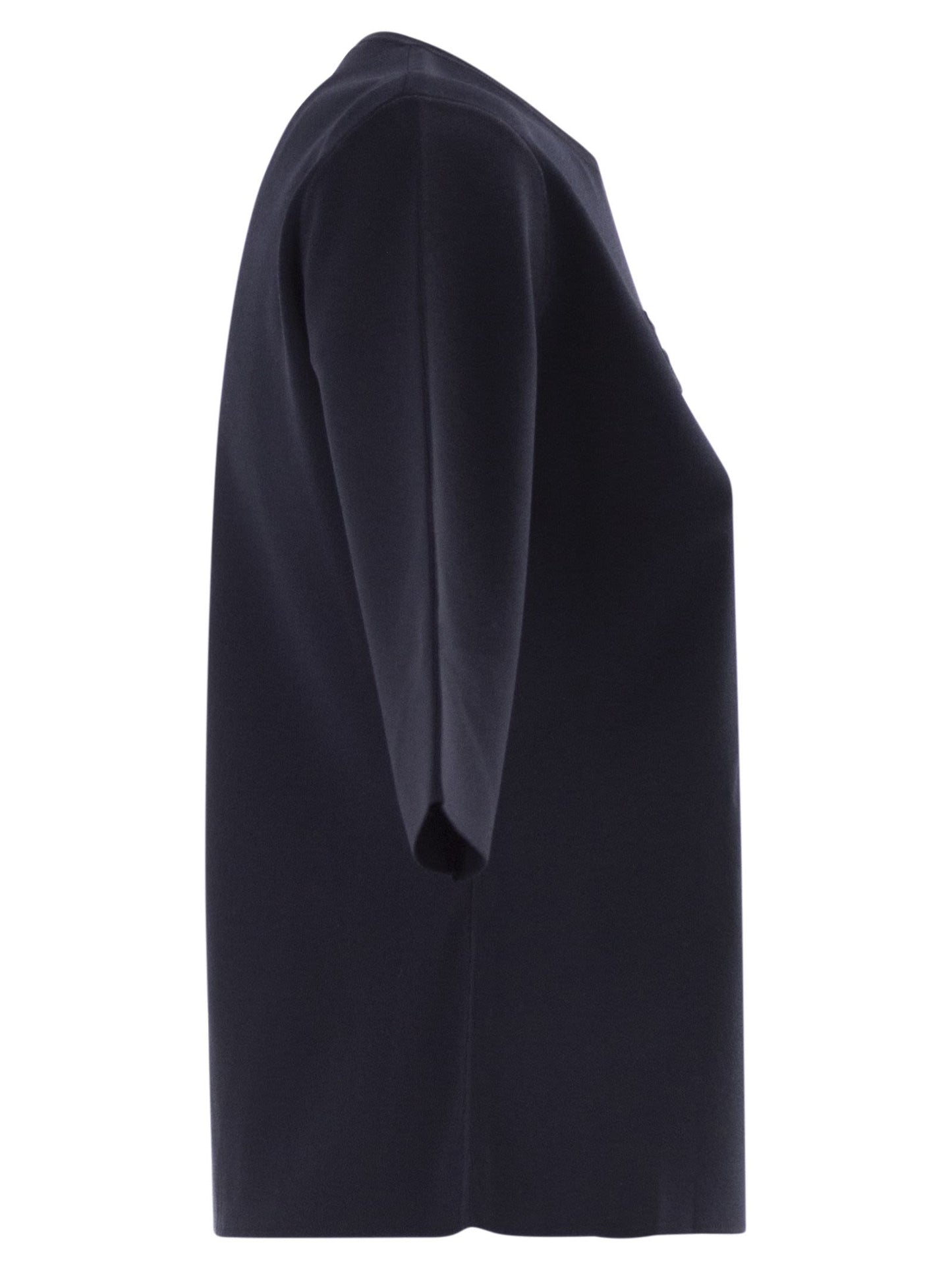 Maxmara Women Mxpaustero - Short-Sleeved Top With Embroidered Logo MAX MARA