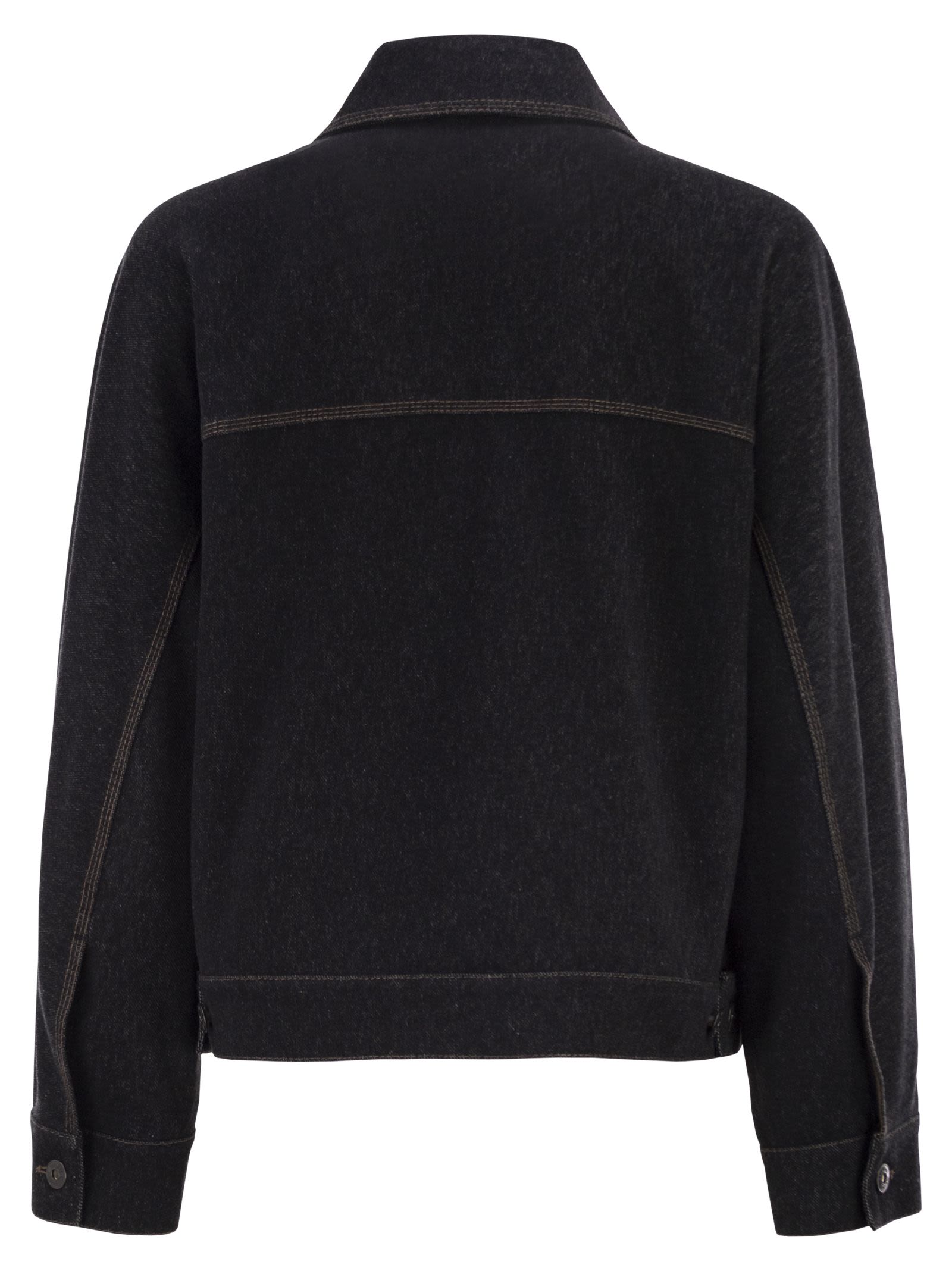 Max Mara Women Mxpnettare - Denim-Effect Jersey Jacket MAX MARA