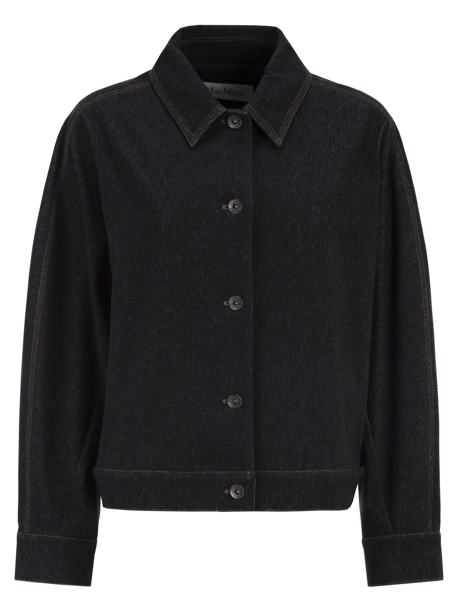 Max Mara Women Mxpnettare - Denim-Effect Jersey Jacket MAX MARA