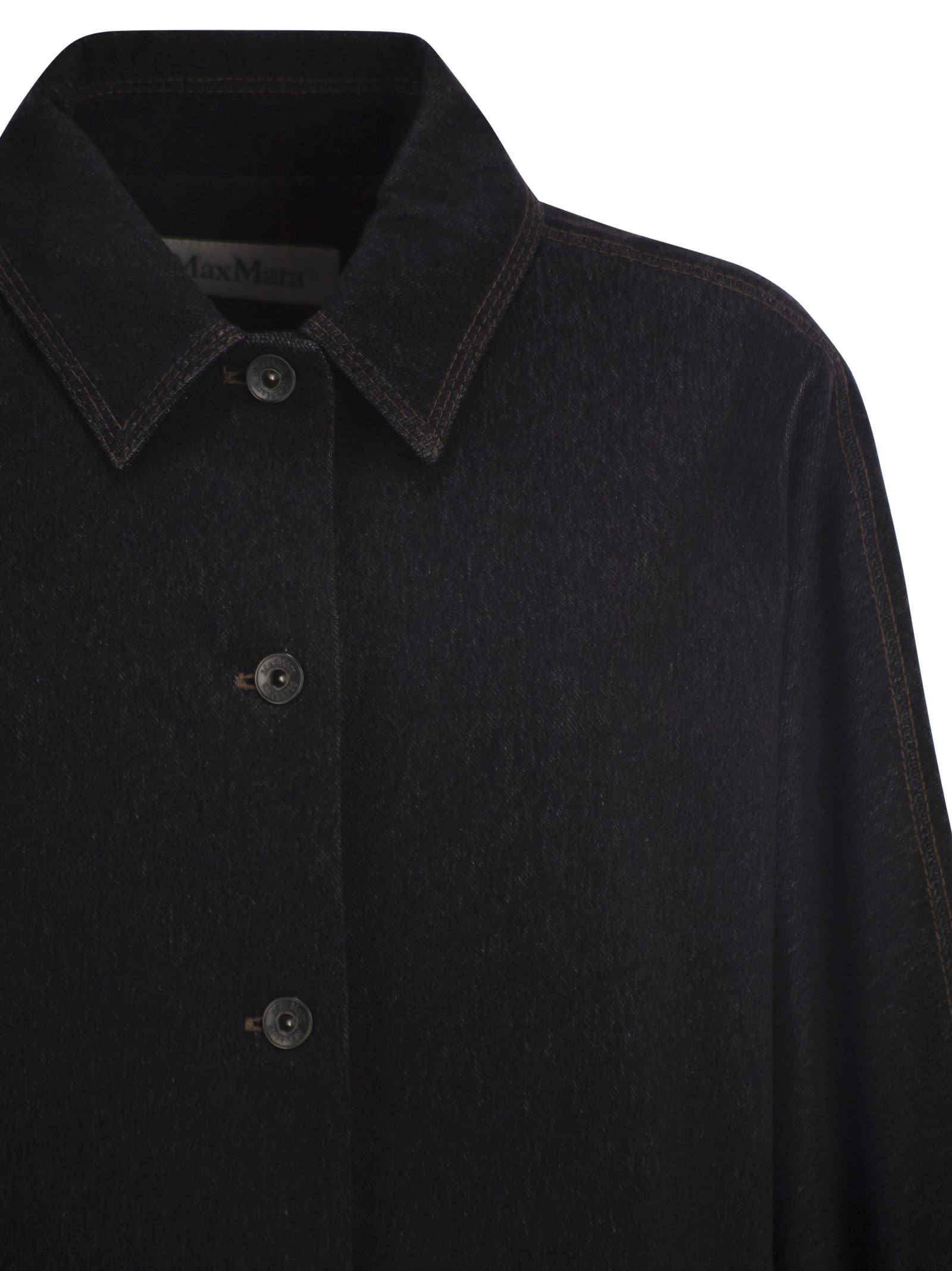 Max Mara Women Mxpnettare - Denim-Effect Jersey Jacket MAX MARA