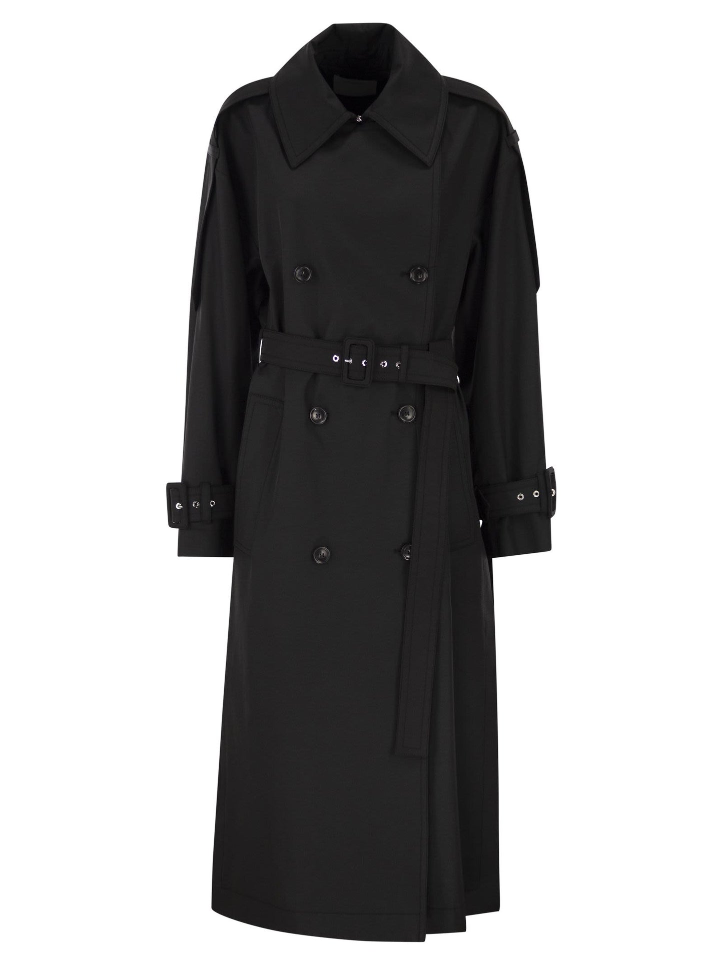 Sportmax Women Spxgocce - Long Trench Coat In Water-Repellent Twill SPORTMAX