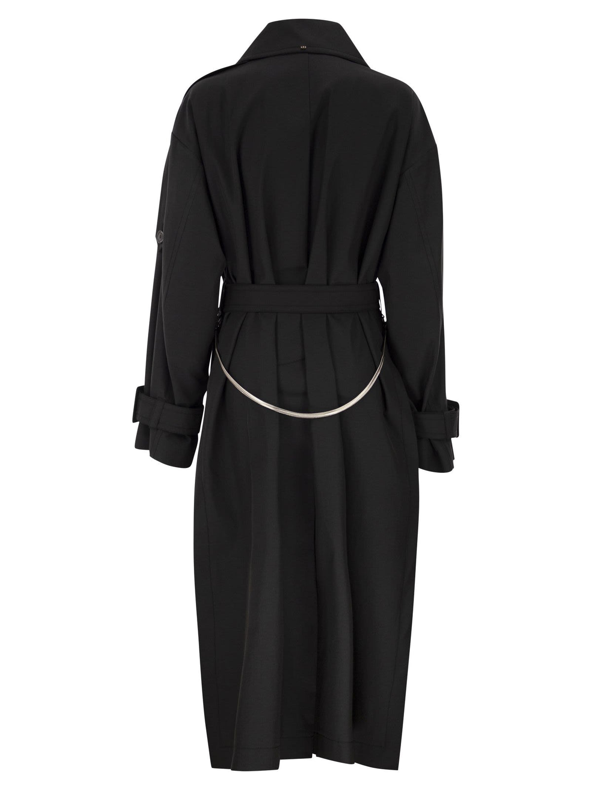 Sportmax Women Spxgocce - Long Trench Coat In Water-Repellent Twill SPORTMAX