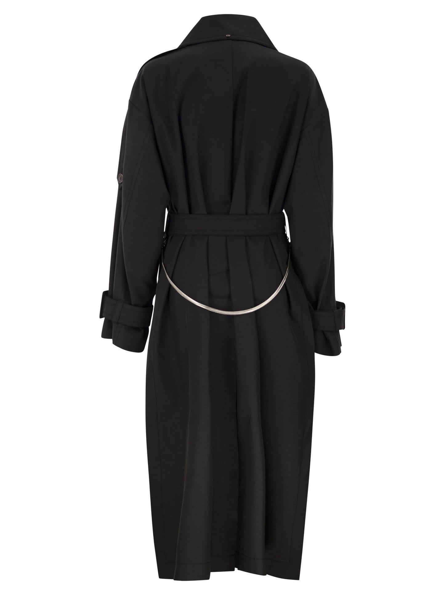 Sportmax Women Spxgocce - Long Trench Coat In Water-Repellent Twill SPORTMAX