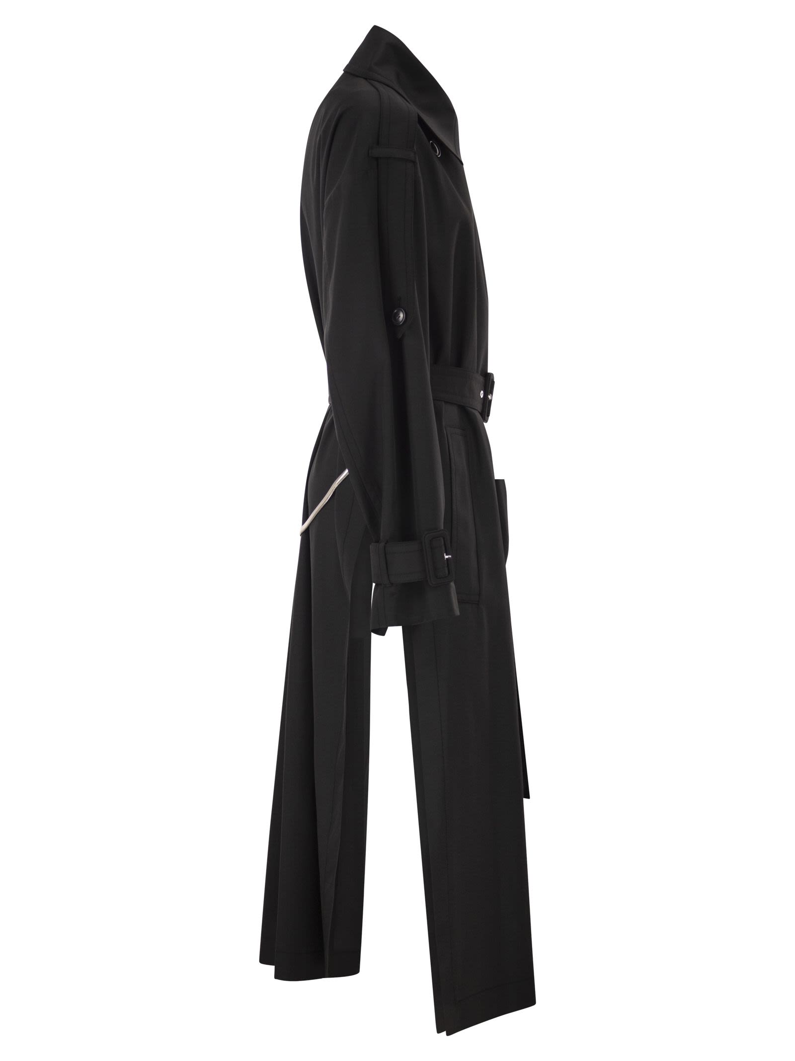 Sportmax Women Spxgocce - Long Trench Coat In Water-Repellent Twill SPORTMAX