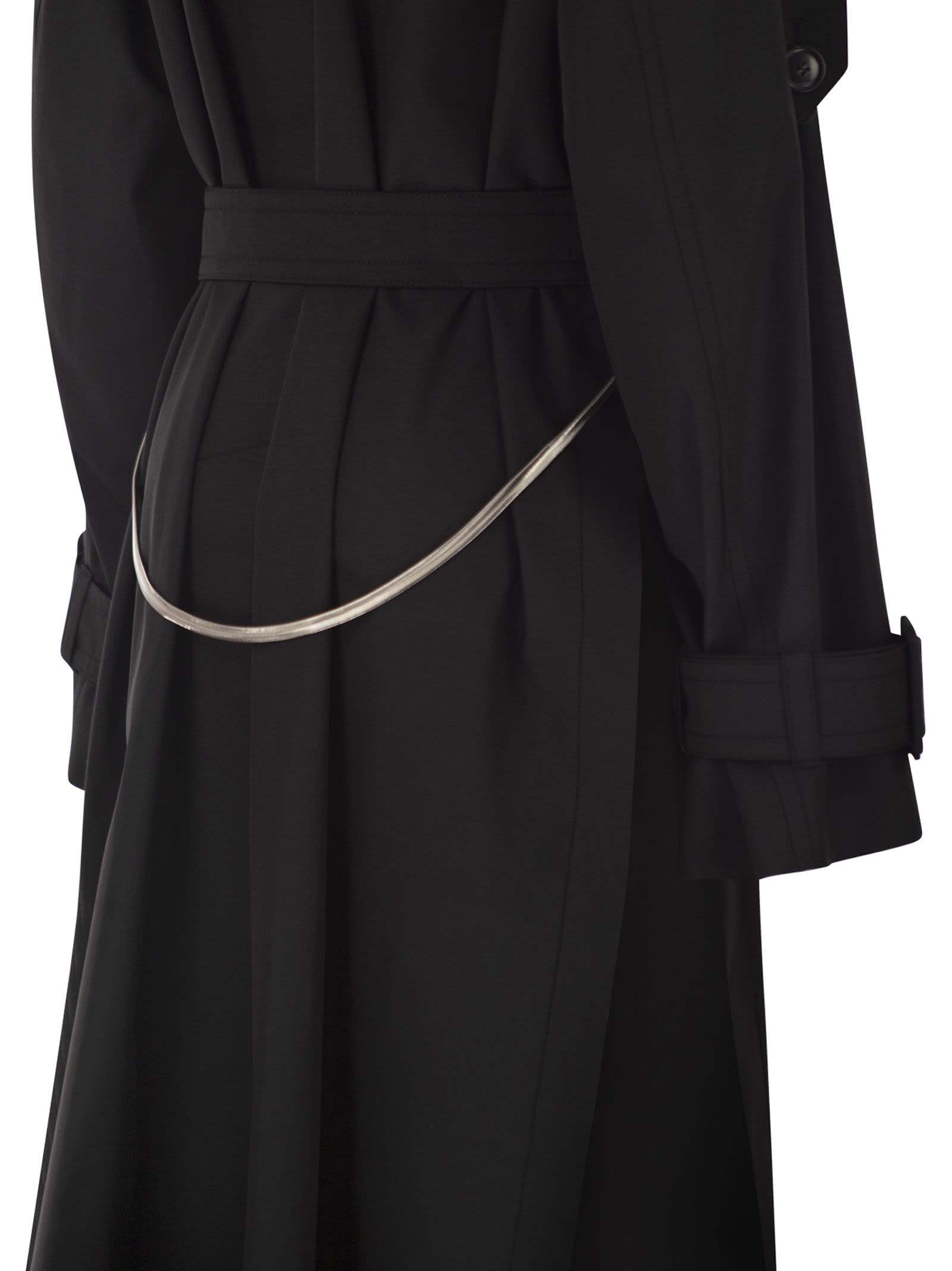 Sportmax Women Spxgocce - Long Trench Coat In Water-Repellent Twill SPORTMAX