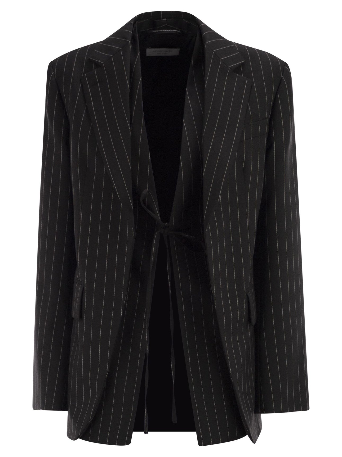 Sportmax Women Spxdivina - Tailored Blazer In Pinstriped Gabardine SPORTMAX