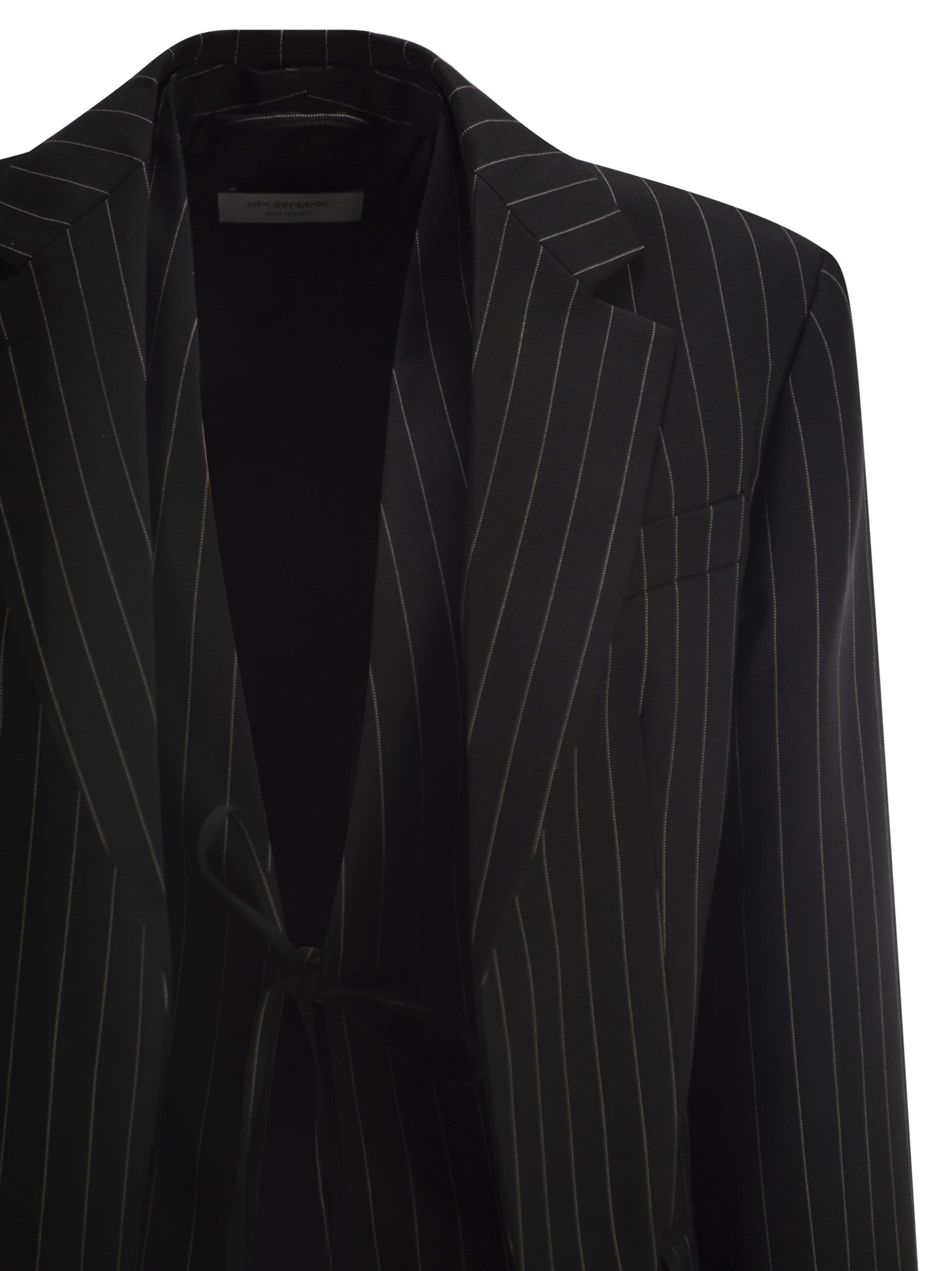 Sportmax Women Spxdivina - Tailored Blazer In Pinstriped Gabardine SPORTMAX