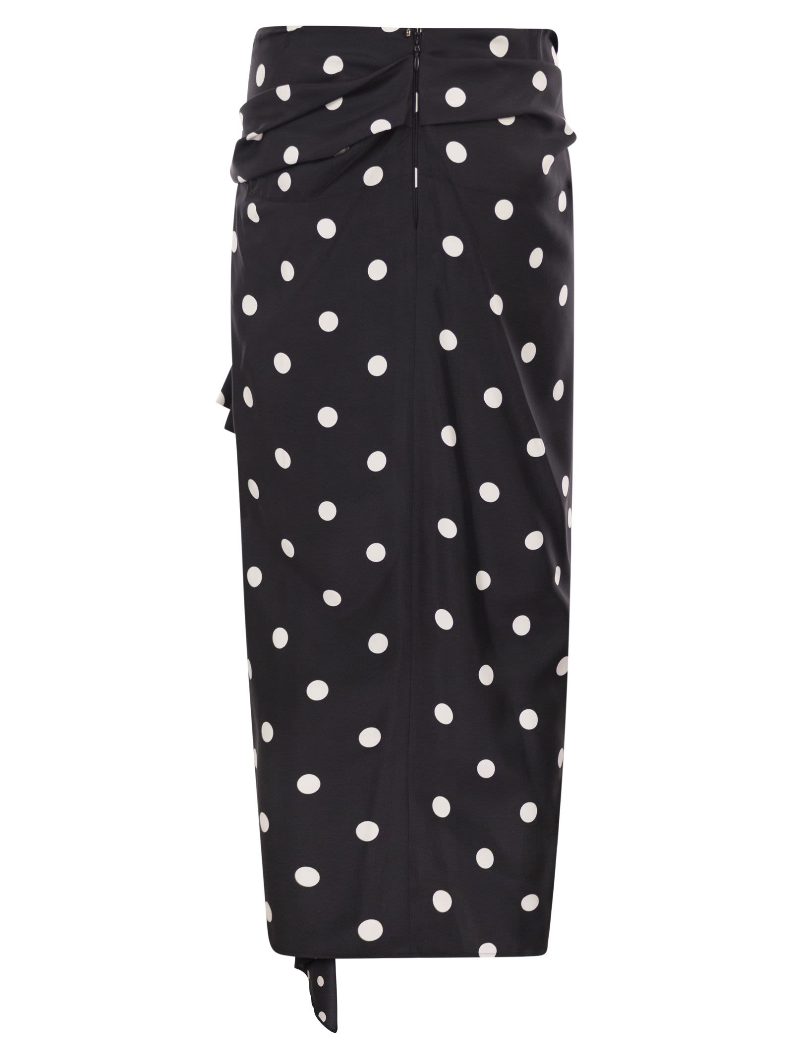 Sportmax Women Spxgentile - Silk Twill Knot Skirt SPORTMAX
