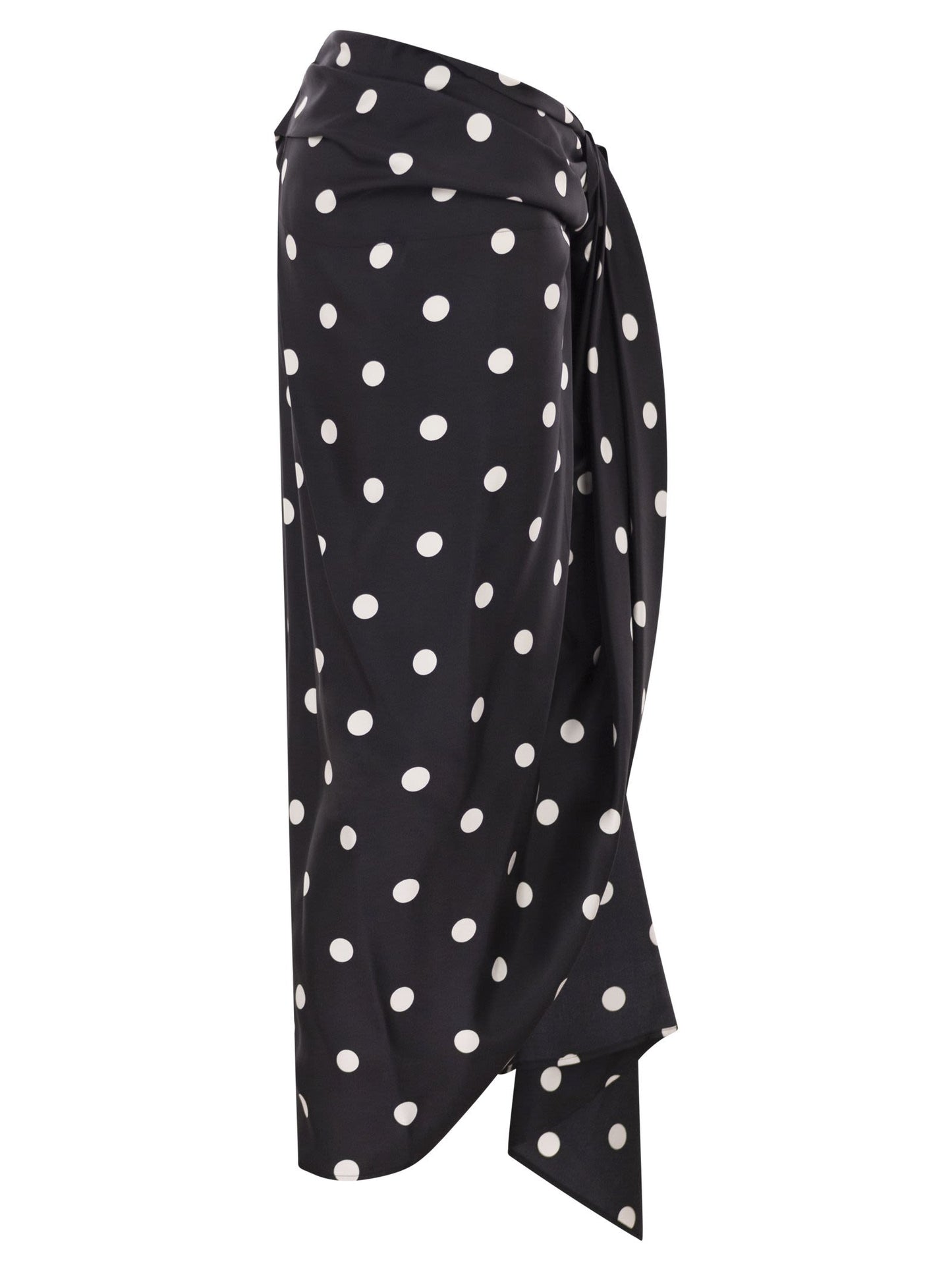 Sportmax Women Spxgentile - Silk Twill Knot Skirt SPORTMAX