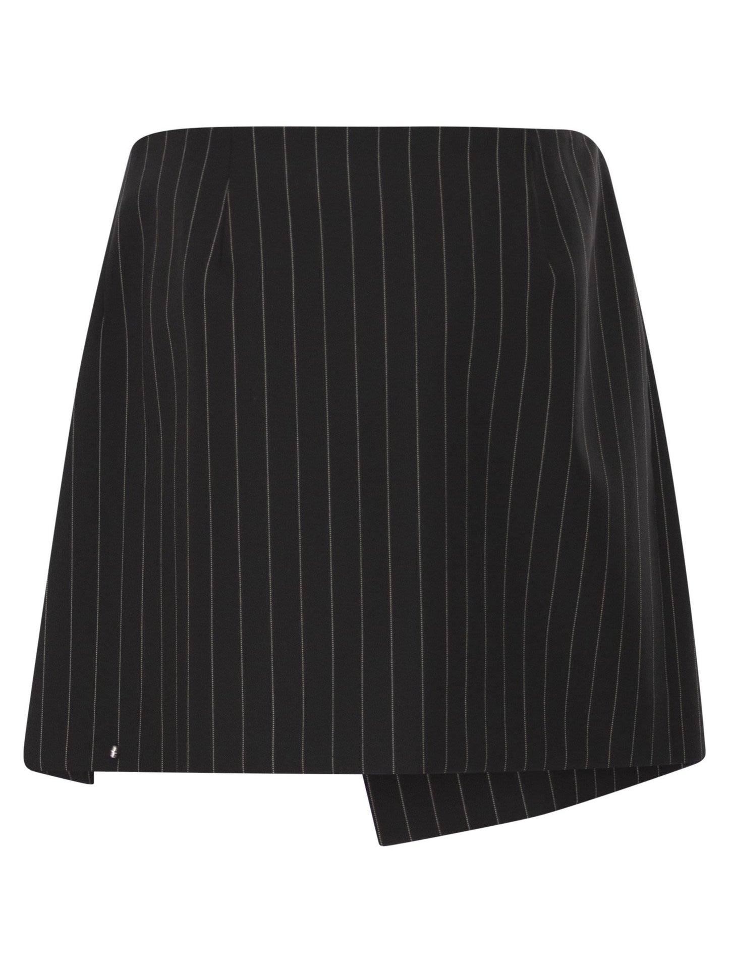 Sportmax Women Spxfatti - Mini Skirt In Pinstriped Gabardine SPORTMAX