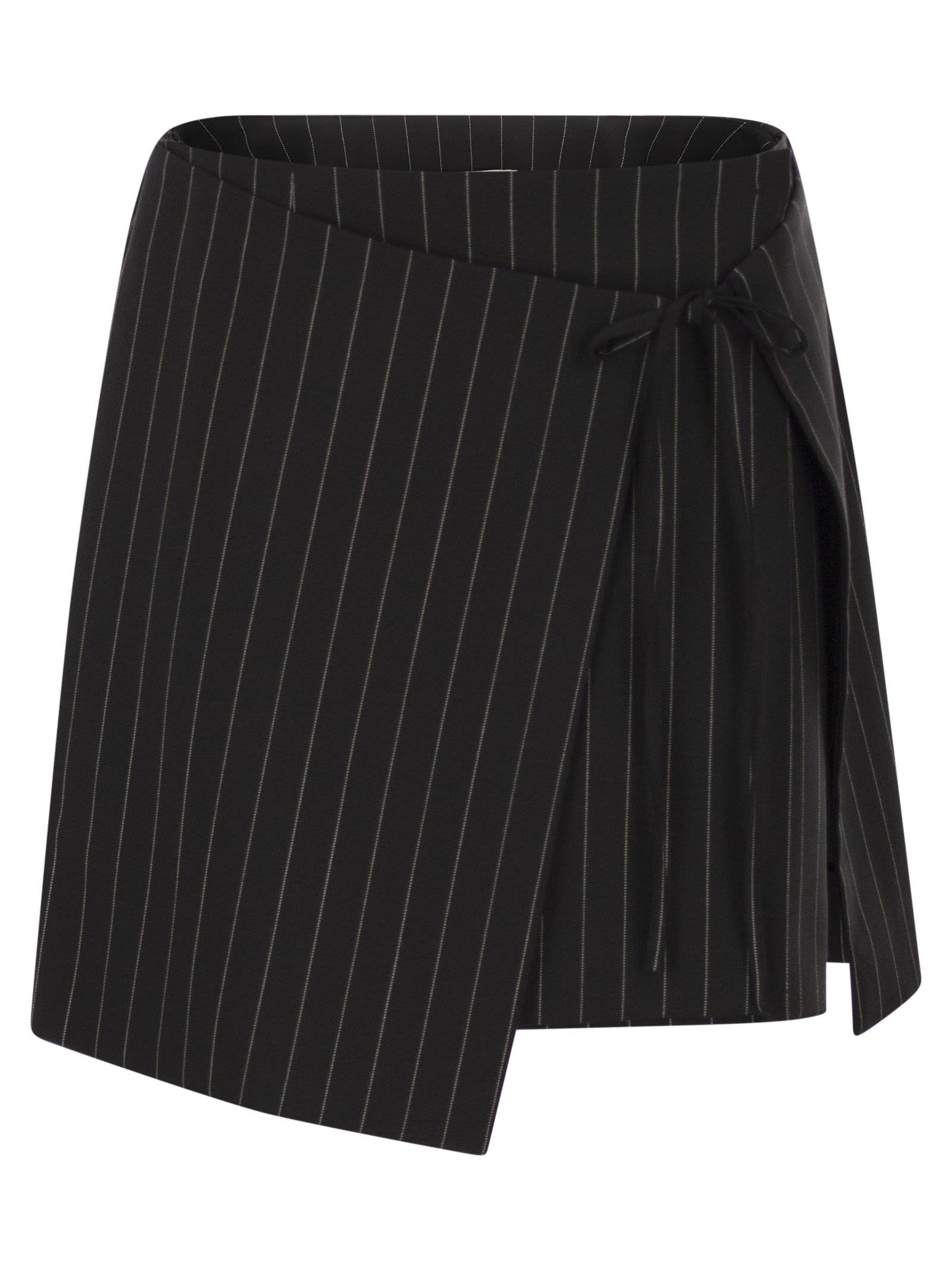 Sportmax Women Spxfatti - Mini Skirt In Pinstriped Gabardine SPORTMAX