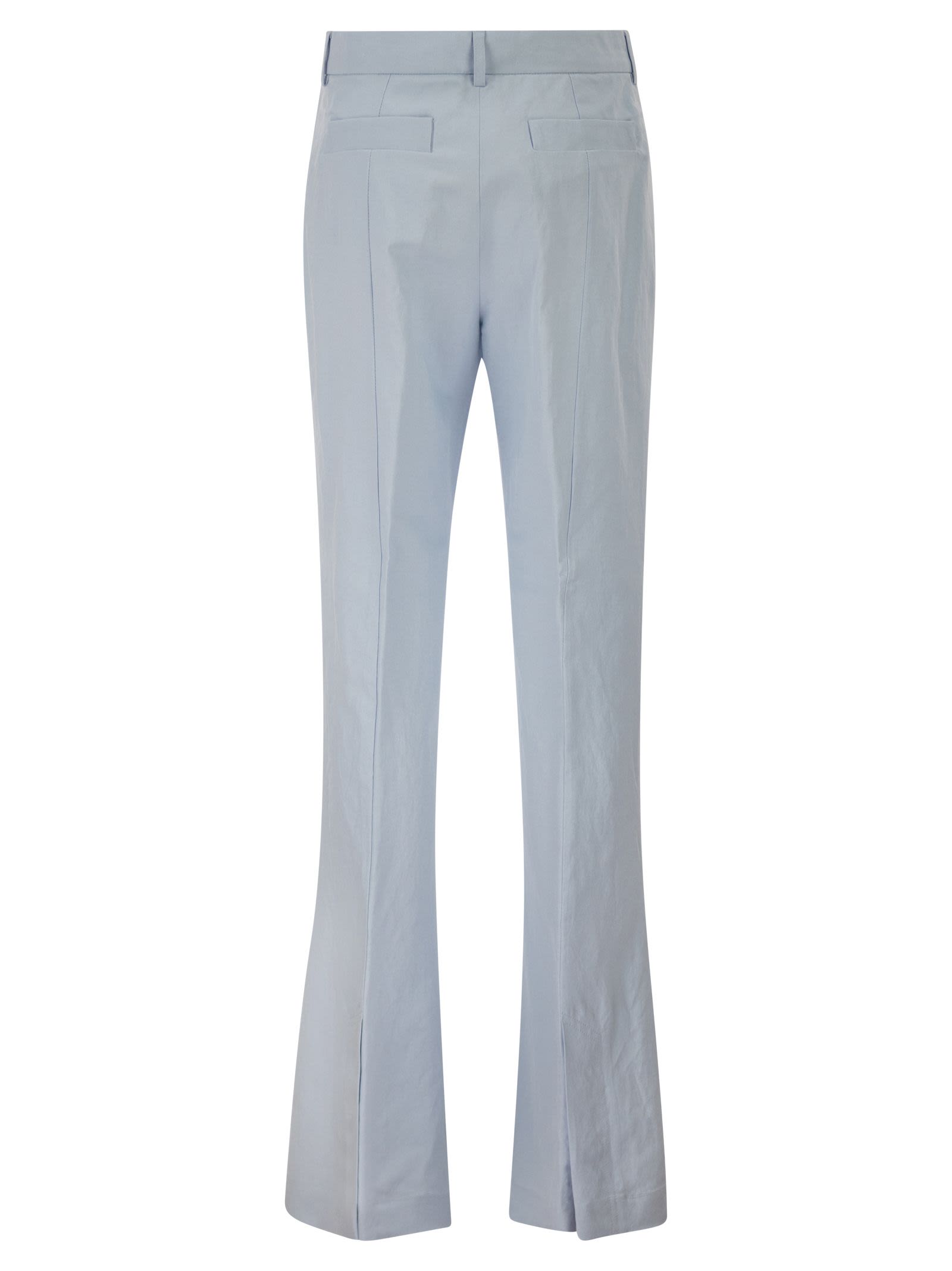 Sportmax Women Spxfragola - Flare Trousers In Viscose And Textile Paper SPORTMAX