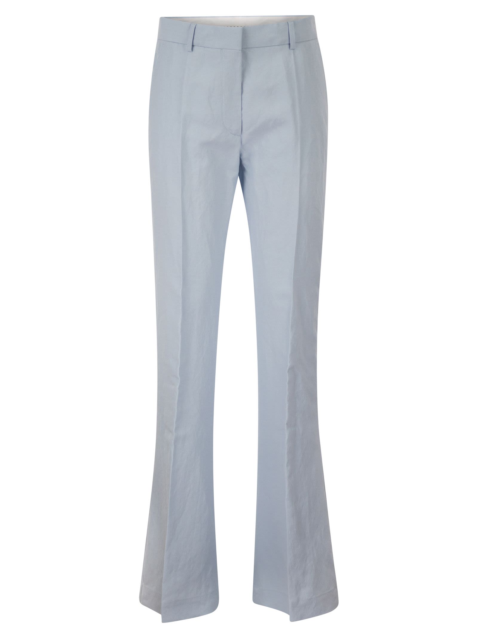 Sportmax Women Spxfragola - Flare Trousers In Viscose And Textile Paper SPORTMAX