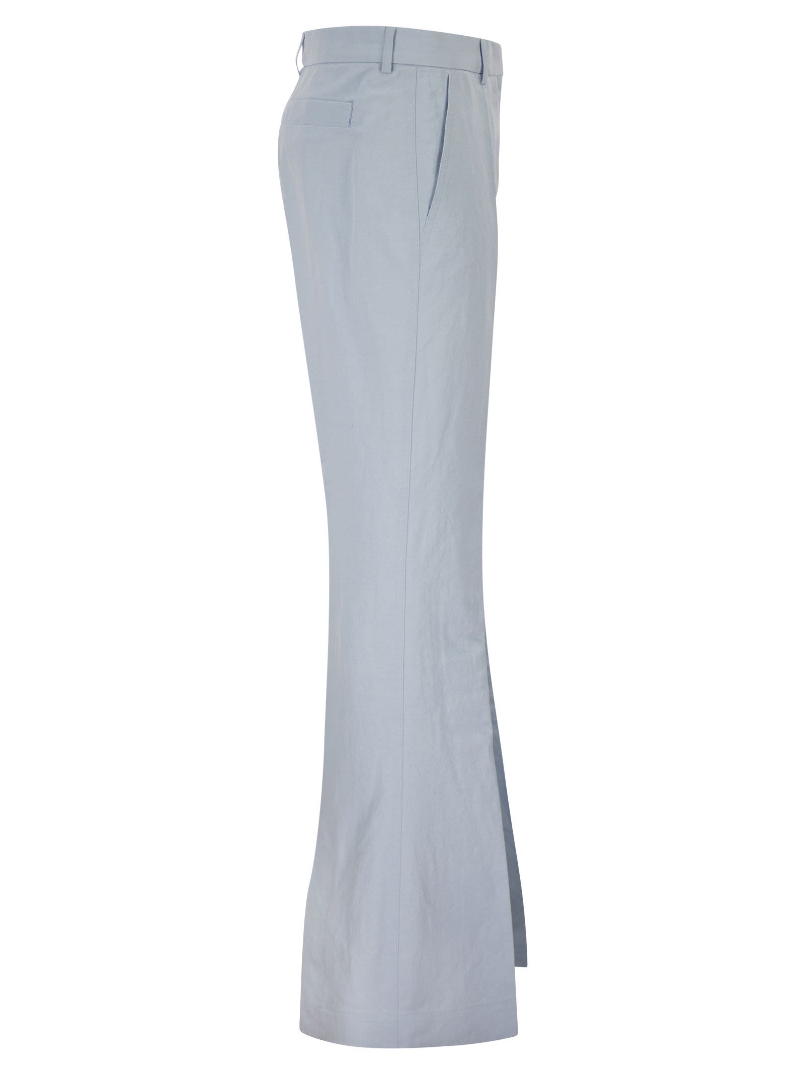 Sportmax Women Spxfragola - Flare Trousers In Viscose And Textile Paper SPORTMAX