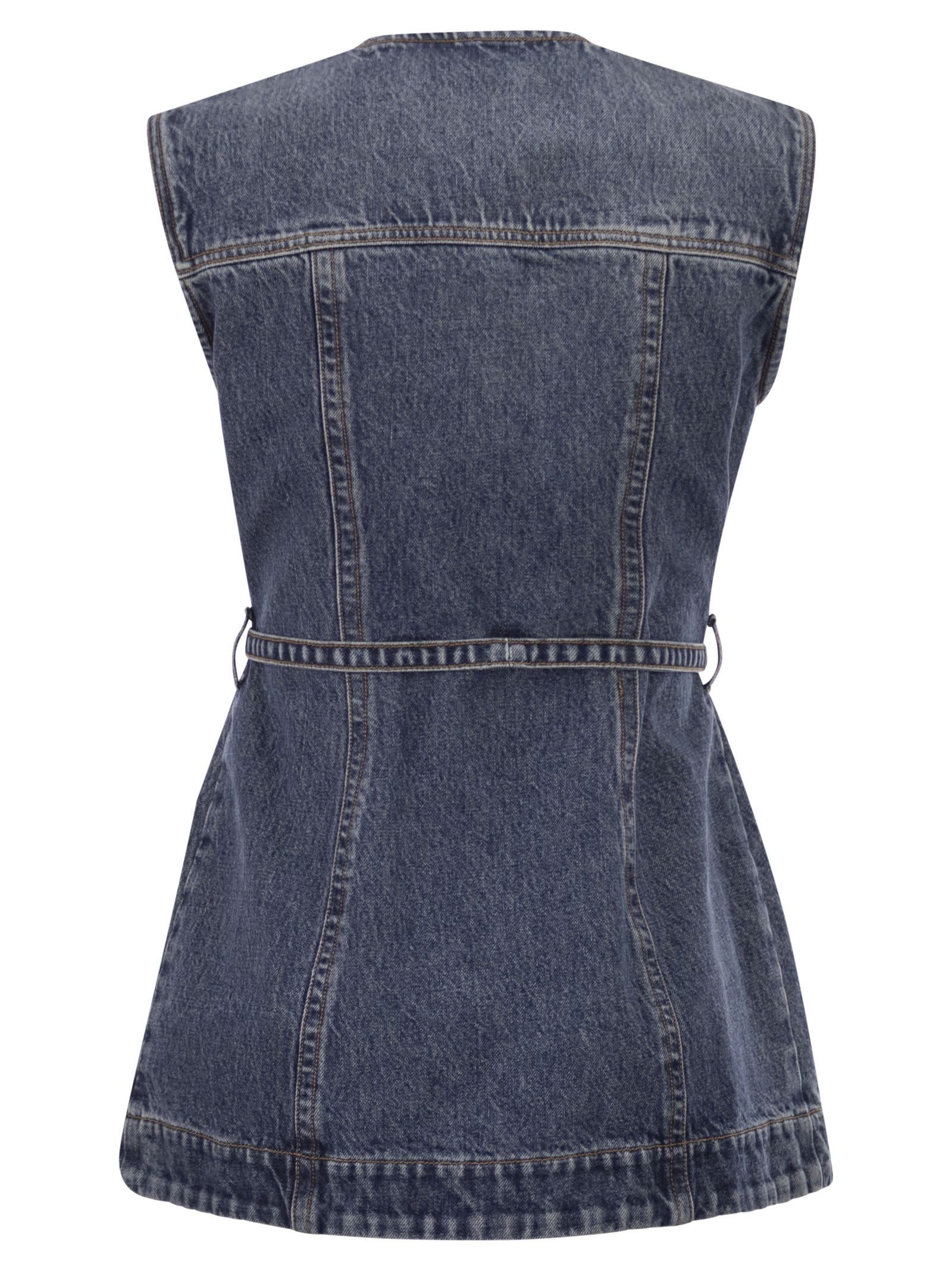 Sportmax Women Spddominio - Denim Sleeveless Top SPORTMAX