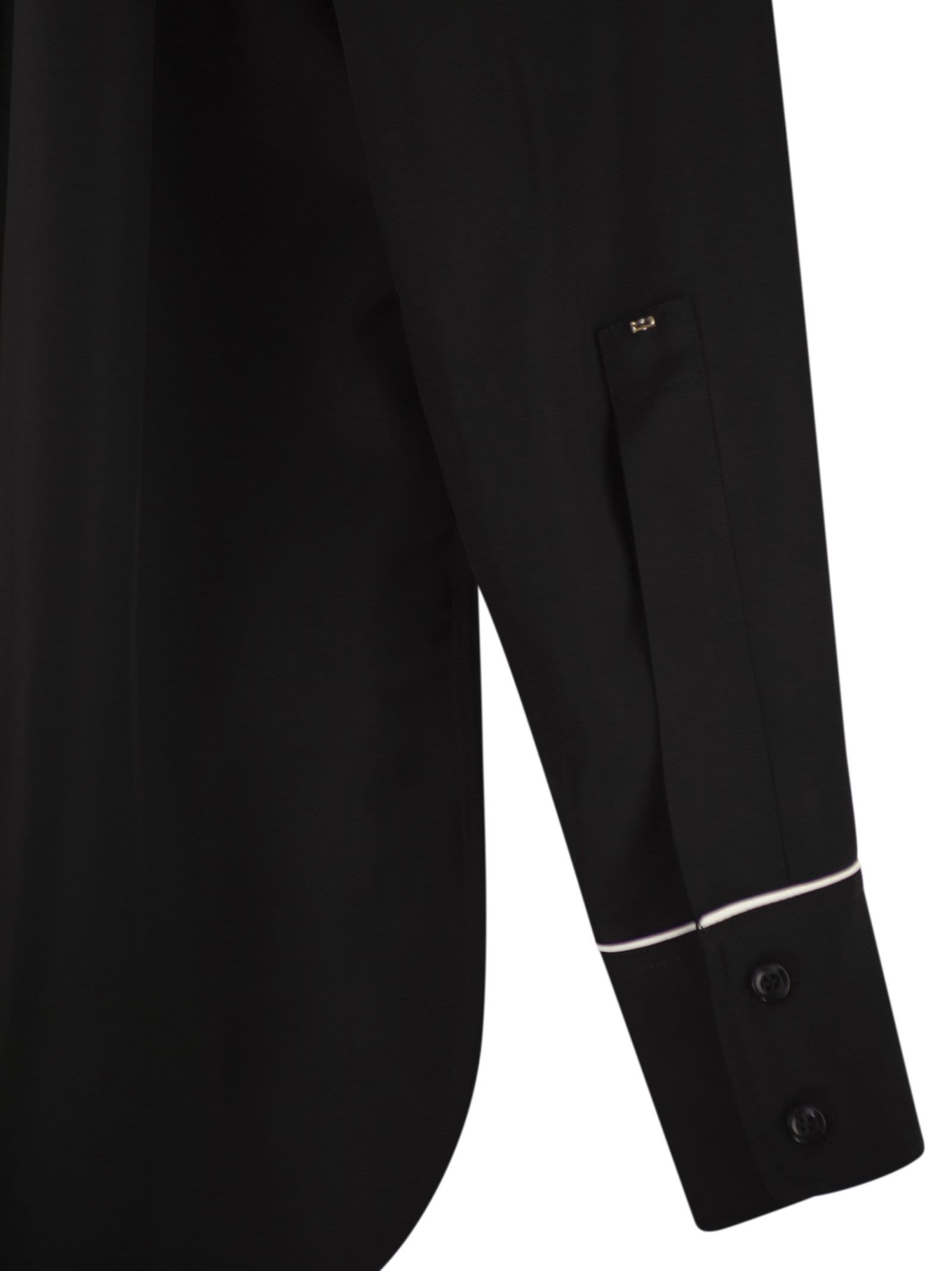 Sportmax Women Spxcocco – Fluid Viscose Shirt With Contrast Piping SPORTMAX