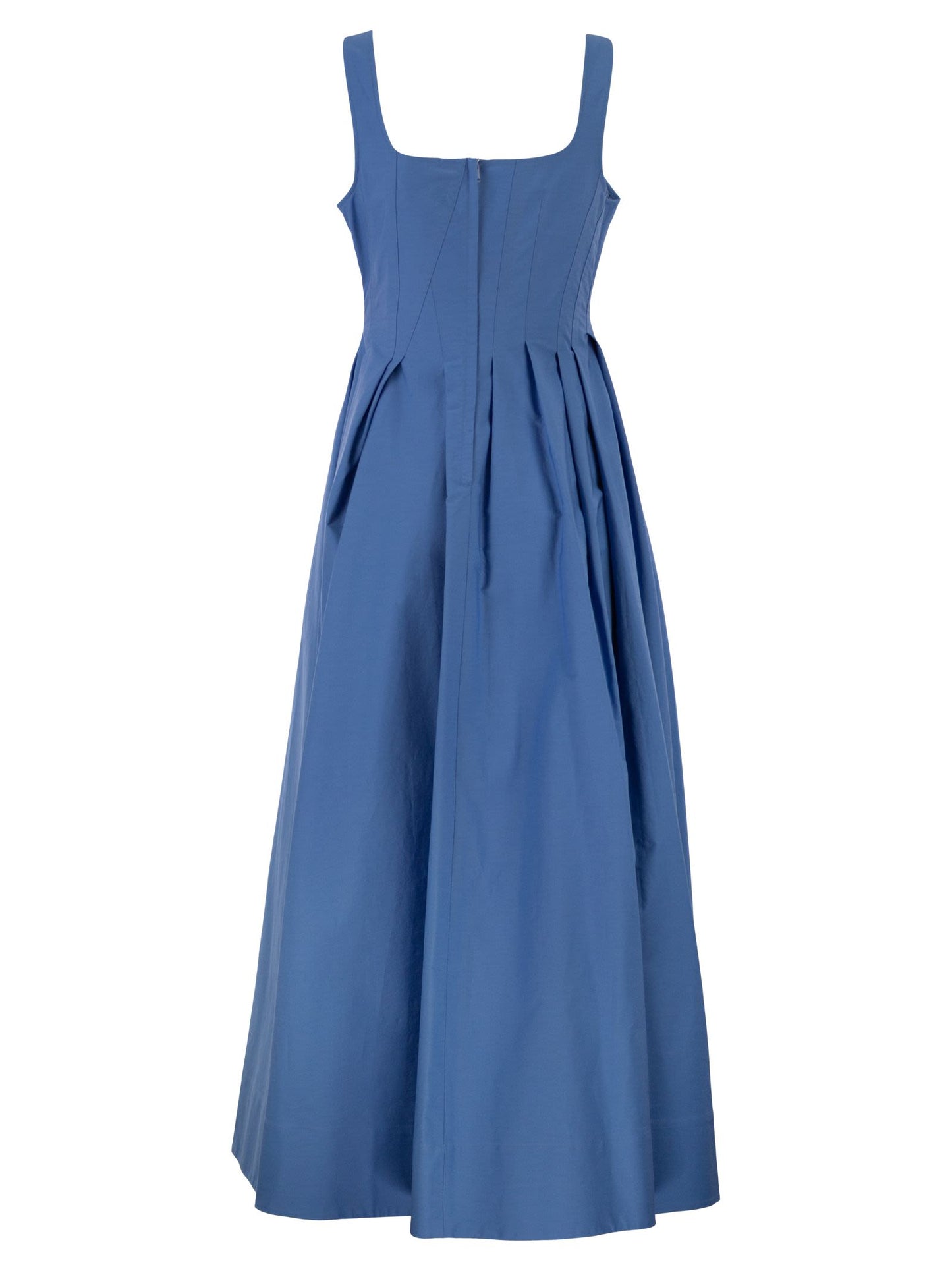 Sportmax Women Spxgiro – Structured Cotton Midi Dress With Full Skirt SPORTMAX