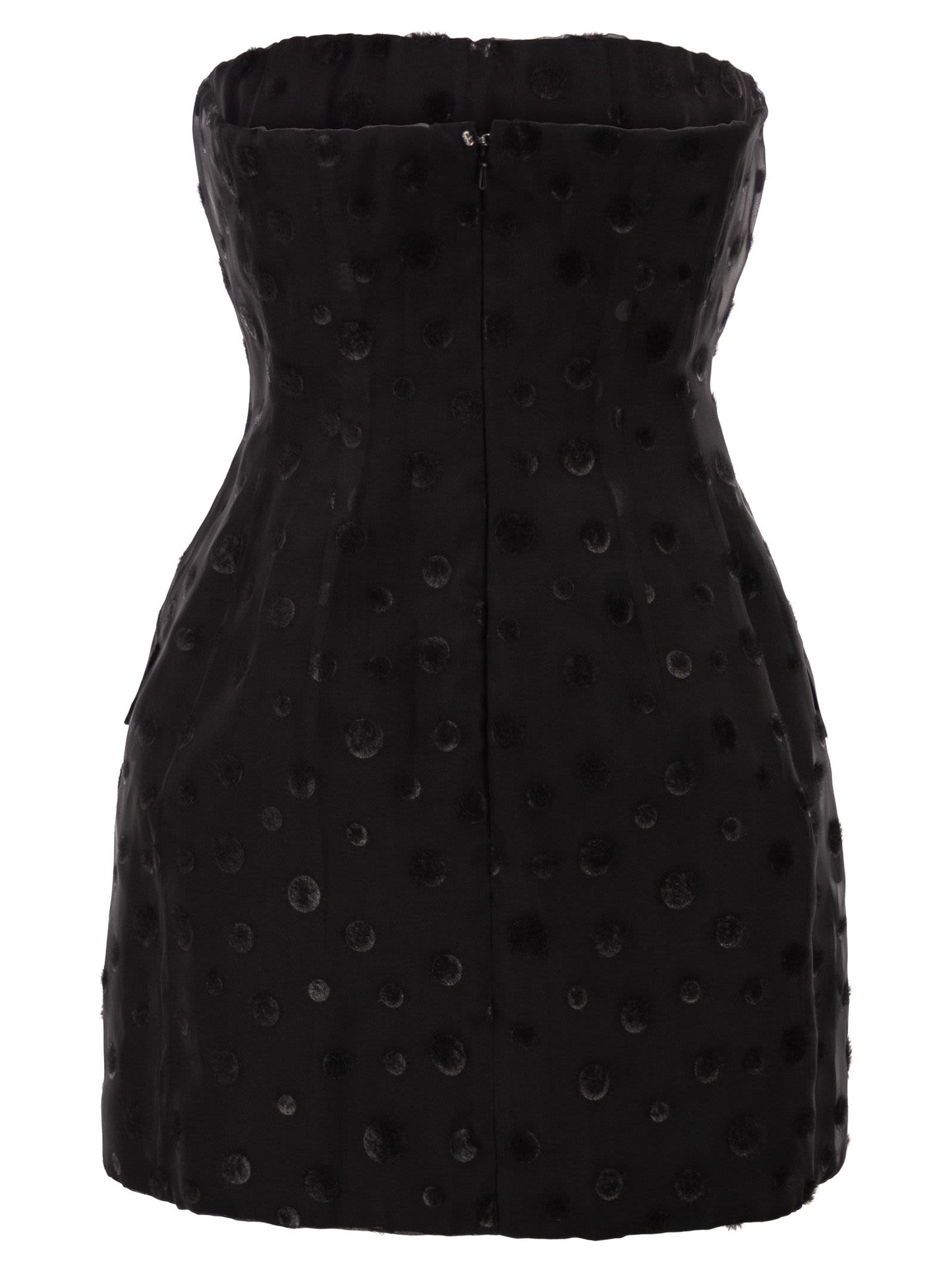 Sportmax Women Spxvampata - Flocked Silk Bustier Mini Dress SPORTMAX