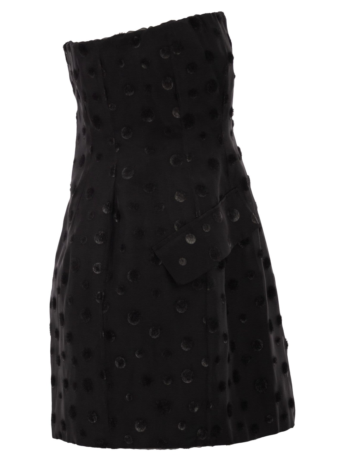 Sportmax Women Spxvampata - Flocked Silk Bustier Mini Dress SPORTMAX