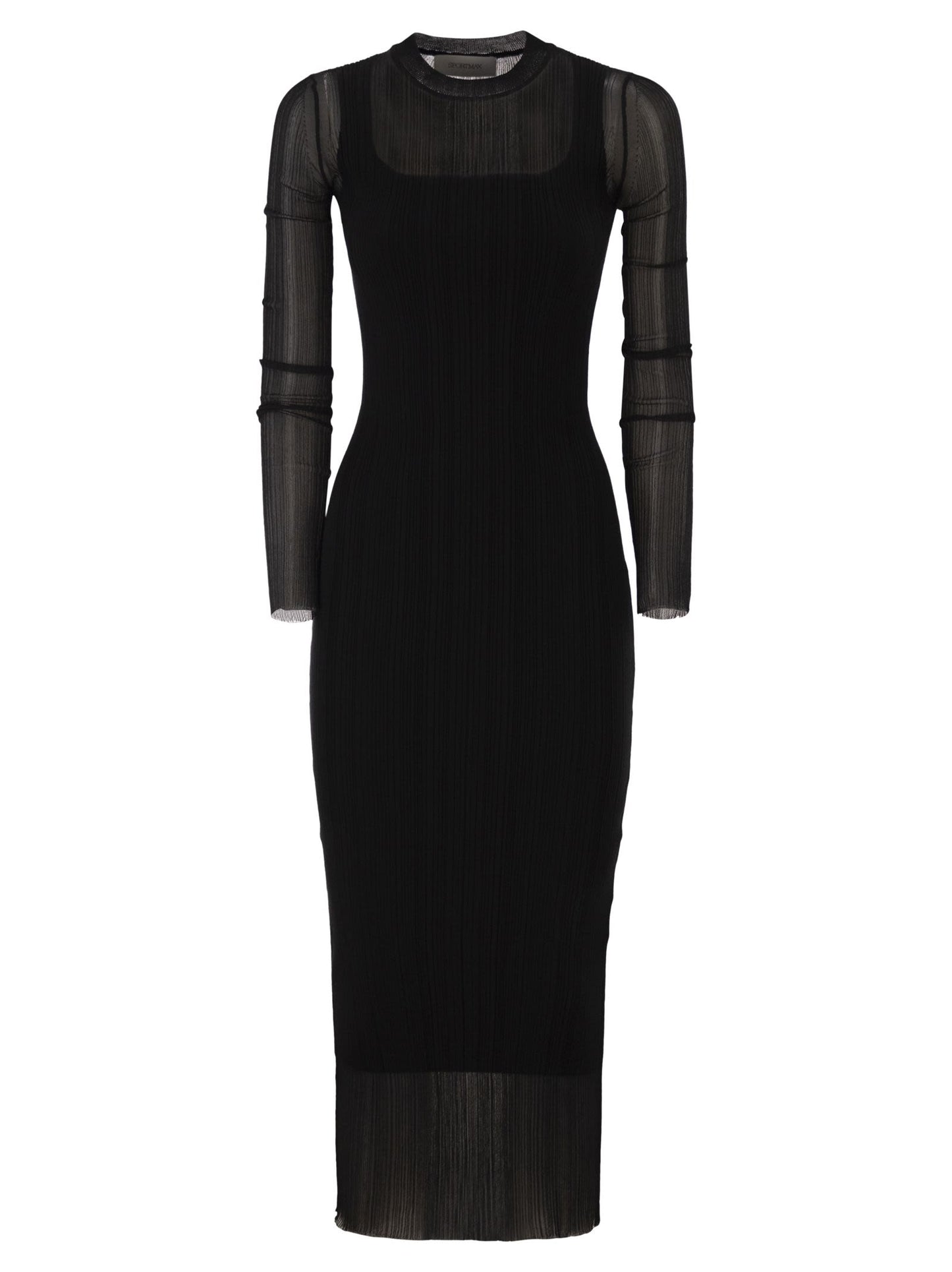 Sportmax Women Spxcaro - Short-Sleeved Dress In Stretch Viscose SPORTMAX