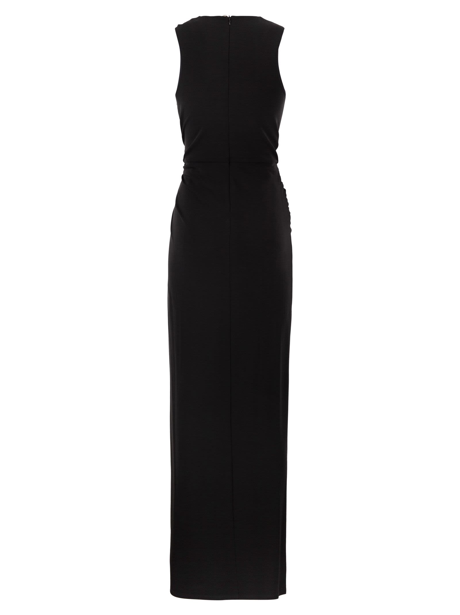 Sportmax Women Spxsaletta – Long Stretch Jersey Dress With Draping And Cut-Out SPORTMAX